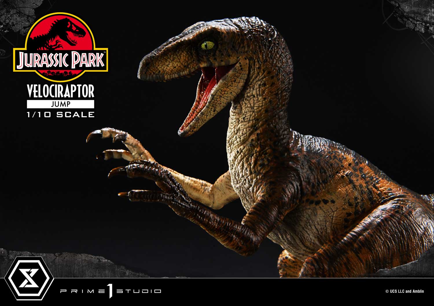 Prime 1 Studio Prime Collectible Figures Jurassic Park (Film) Velociraptor Jump PCFJP-06