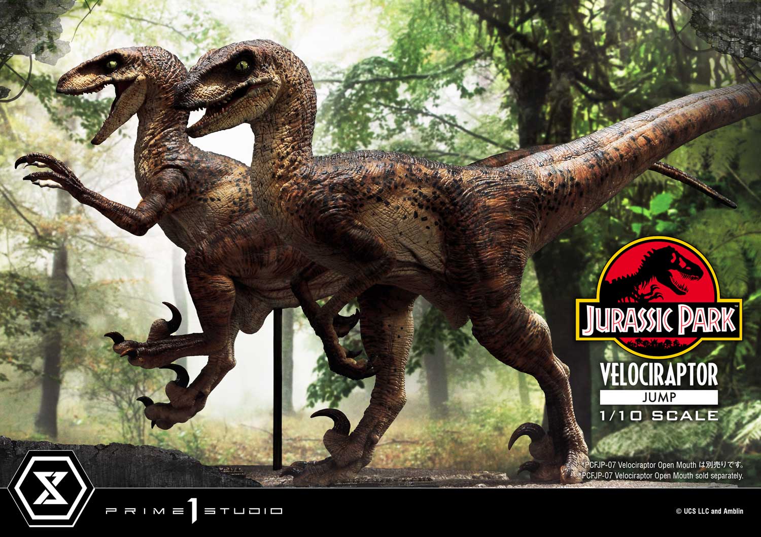 Prime 1 Studio Prime Collectible Figures Jurassic Park (Film) Velociraptor Jump PCFJP-06