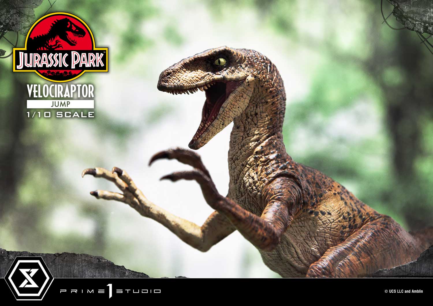 Prime 1 Studio Prime Collectible Figures Jurassic Park (Film) Velociraptor Jump PCFJP-06