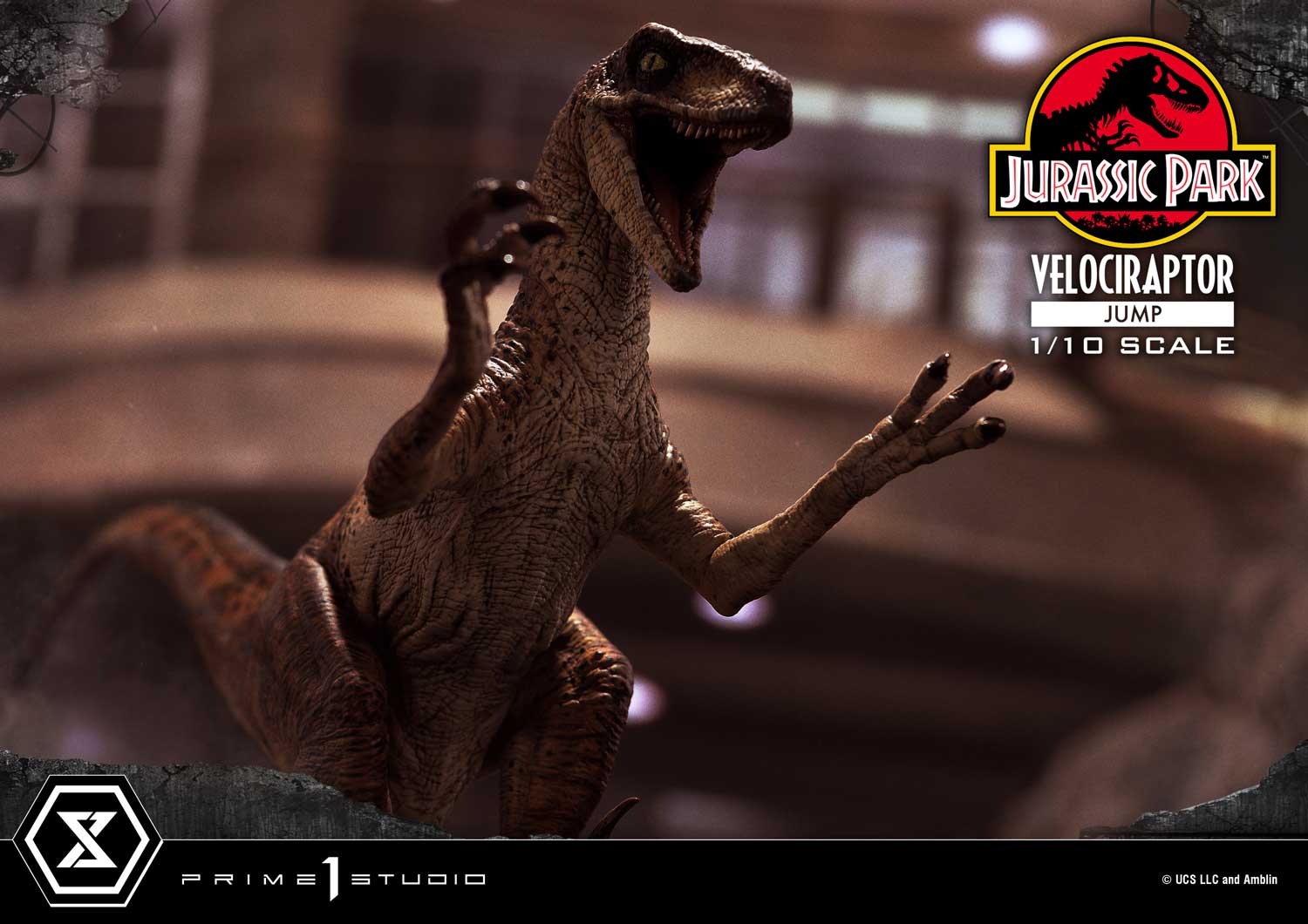 Prime 1 Studio Prime Collectible Figures Jurassic Park (Film) Velociraptor Jump PCFJP-06