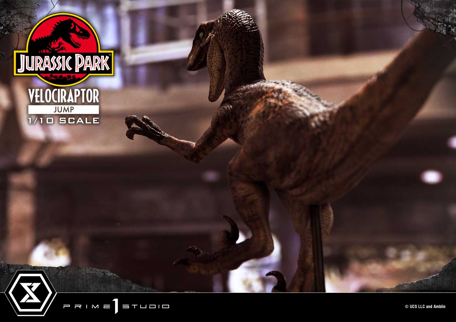 Prime 1 Studio Prime Collectible Figures Jurassic Park (Film) Velociraptor Jump PCFJP-06