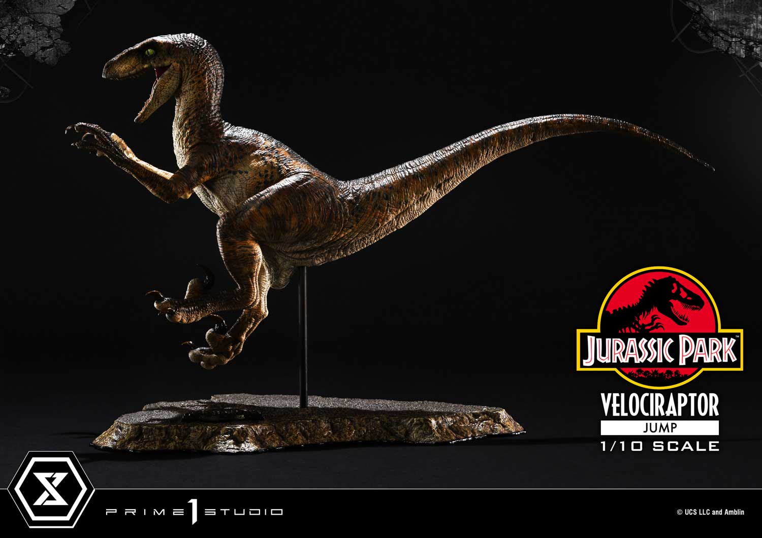 Prime 1 Studio Prime Collectible Figures Jurassic Park (Film) Velociraptor Jump PCFJP-06