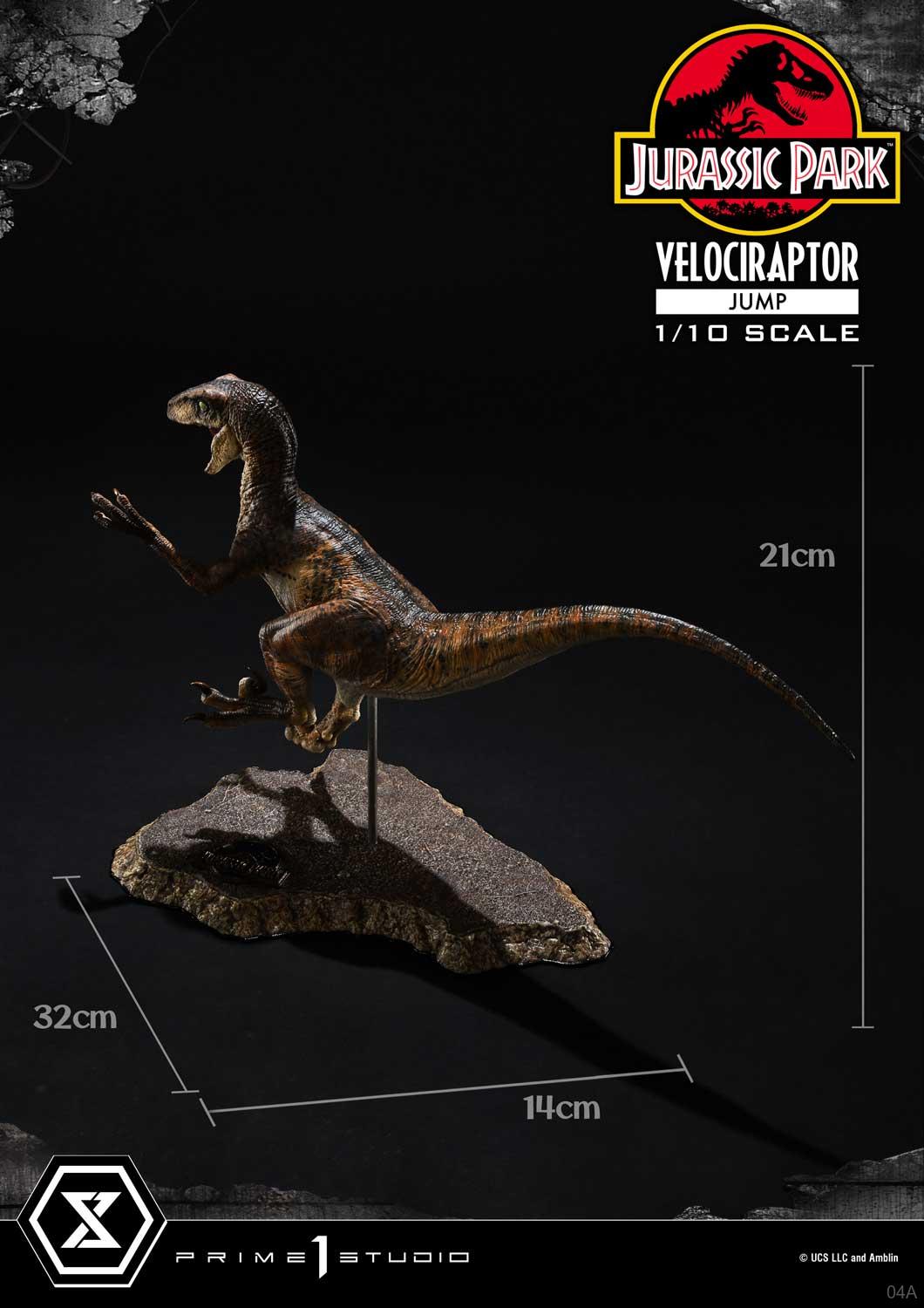 Prime 1 Studio Prime Collectible Figures Jurassic Park (Film) Velociraptor Jump PCFJP-06