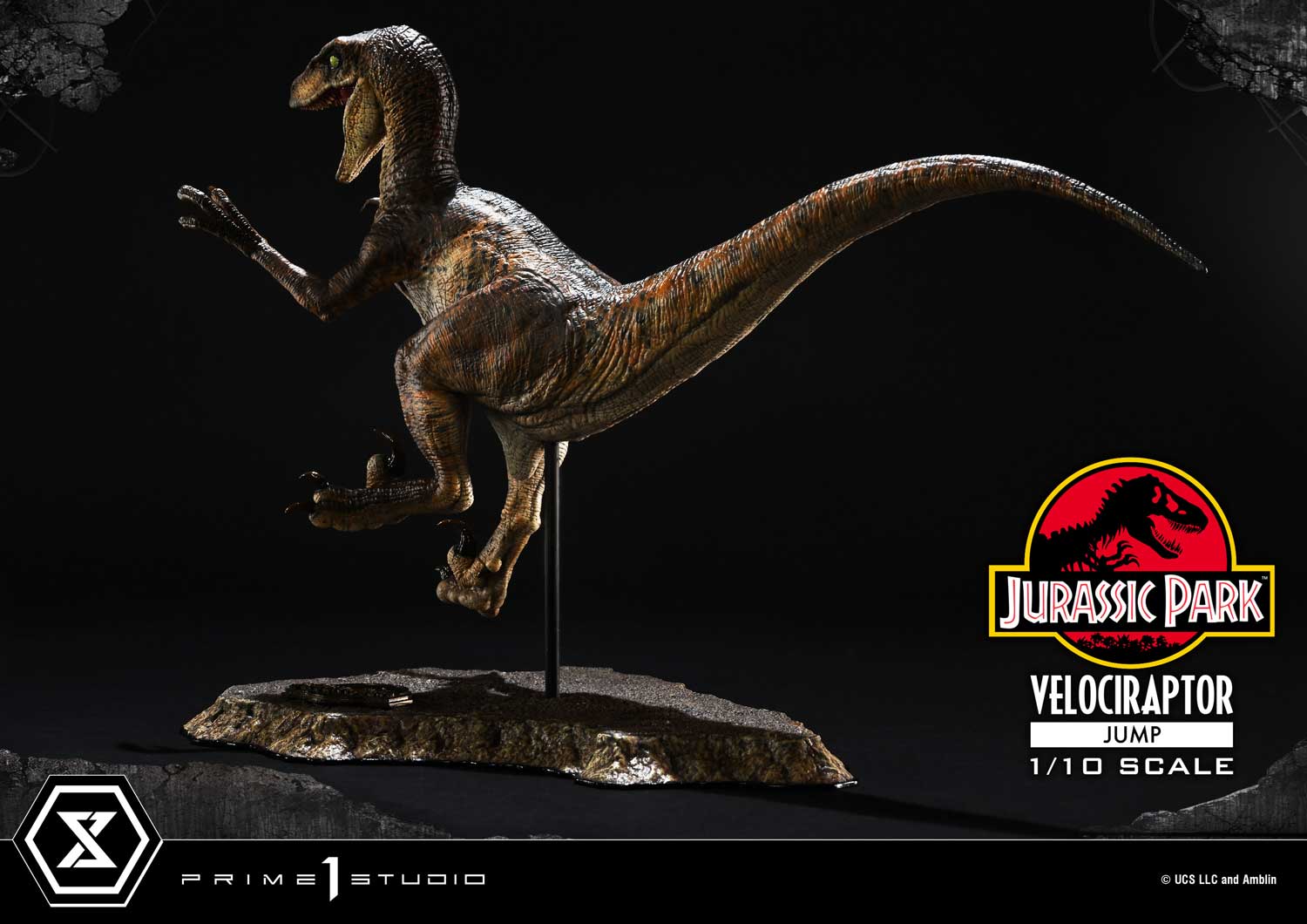 Prime 1 Studio Prime Collectible Figures Jurassic Park (Film) Velociraptor Jump PCFJP-06