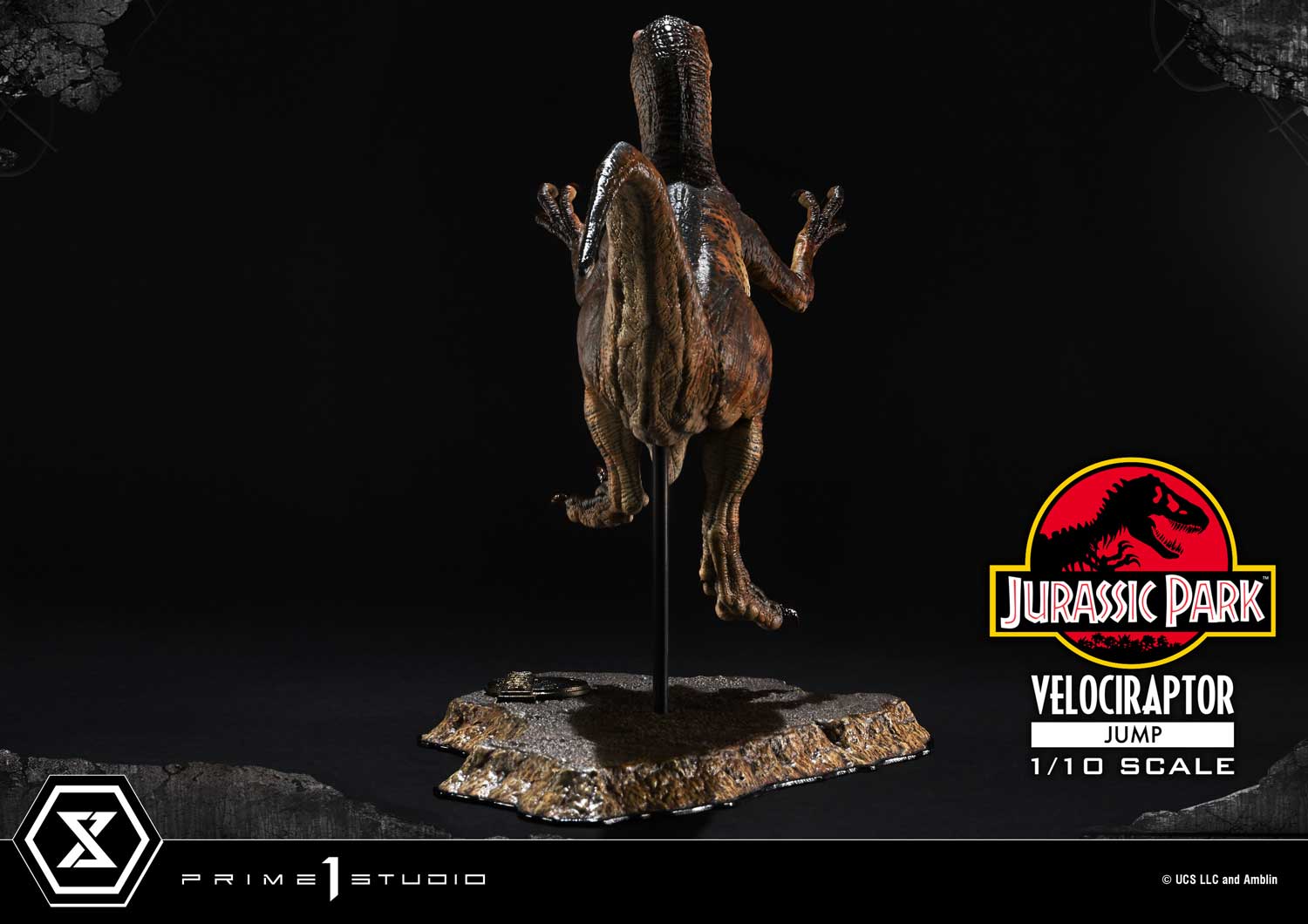 Prime 1 Studio Prime Collectible Figures Jurassic Park (Film) Velociraptor Jump PCFJP-06