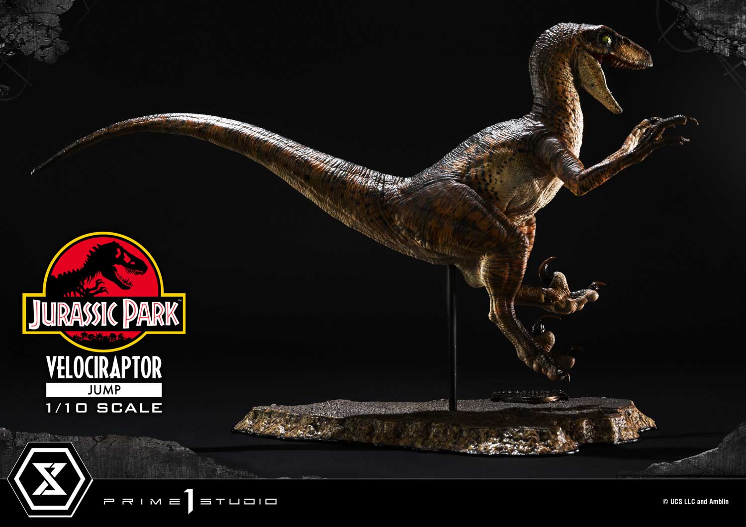 Prime 1 Studio Prime Collectible Figures Jurassic Park (Film) Velociraptor Jump PCFJP-06