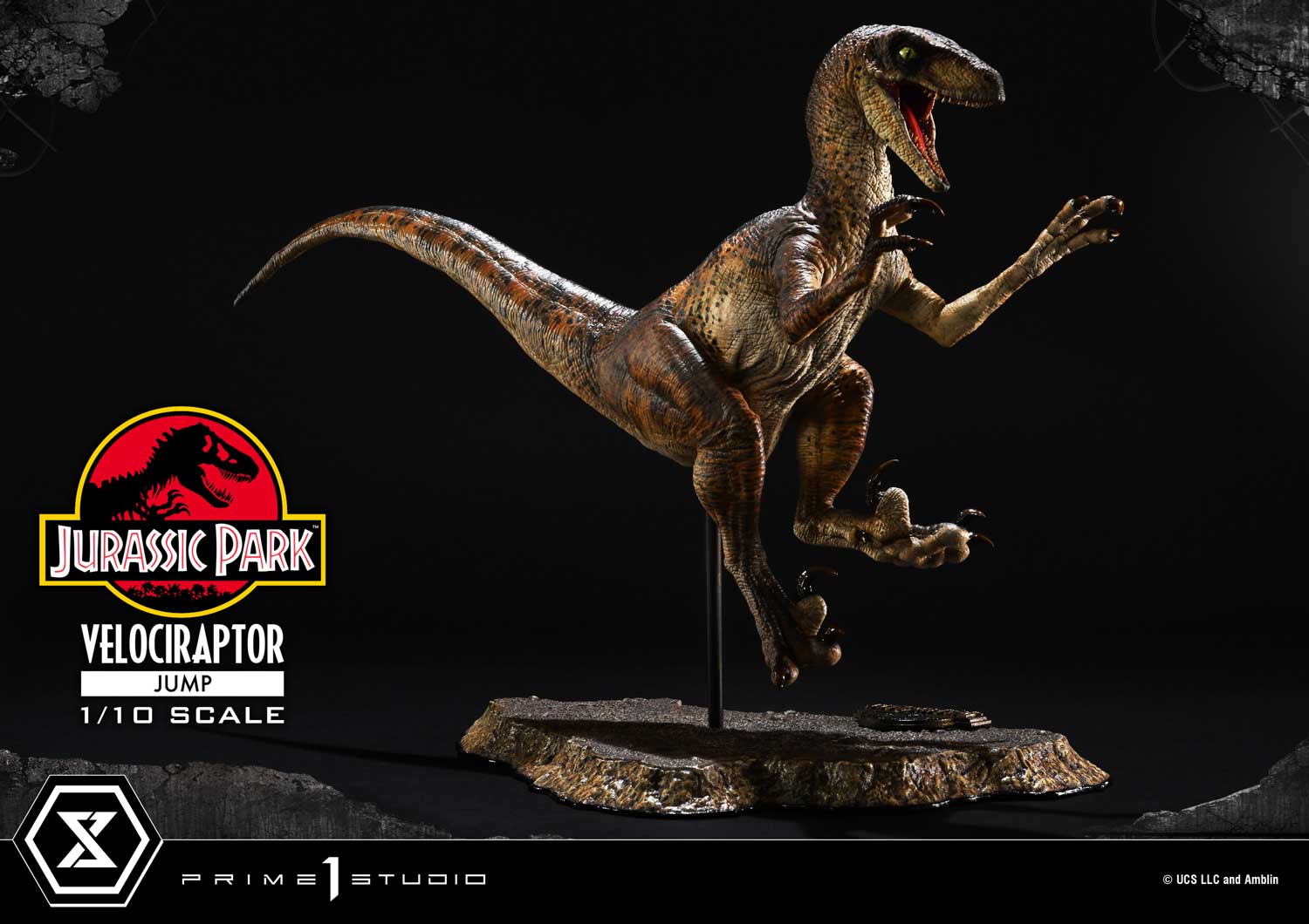 Prime 1 Studio Prime Collectible Figures Jurassic Park (Film) Velociraptor Jump PCFJP-06