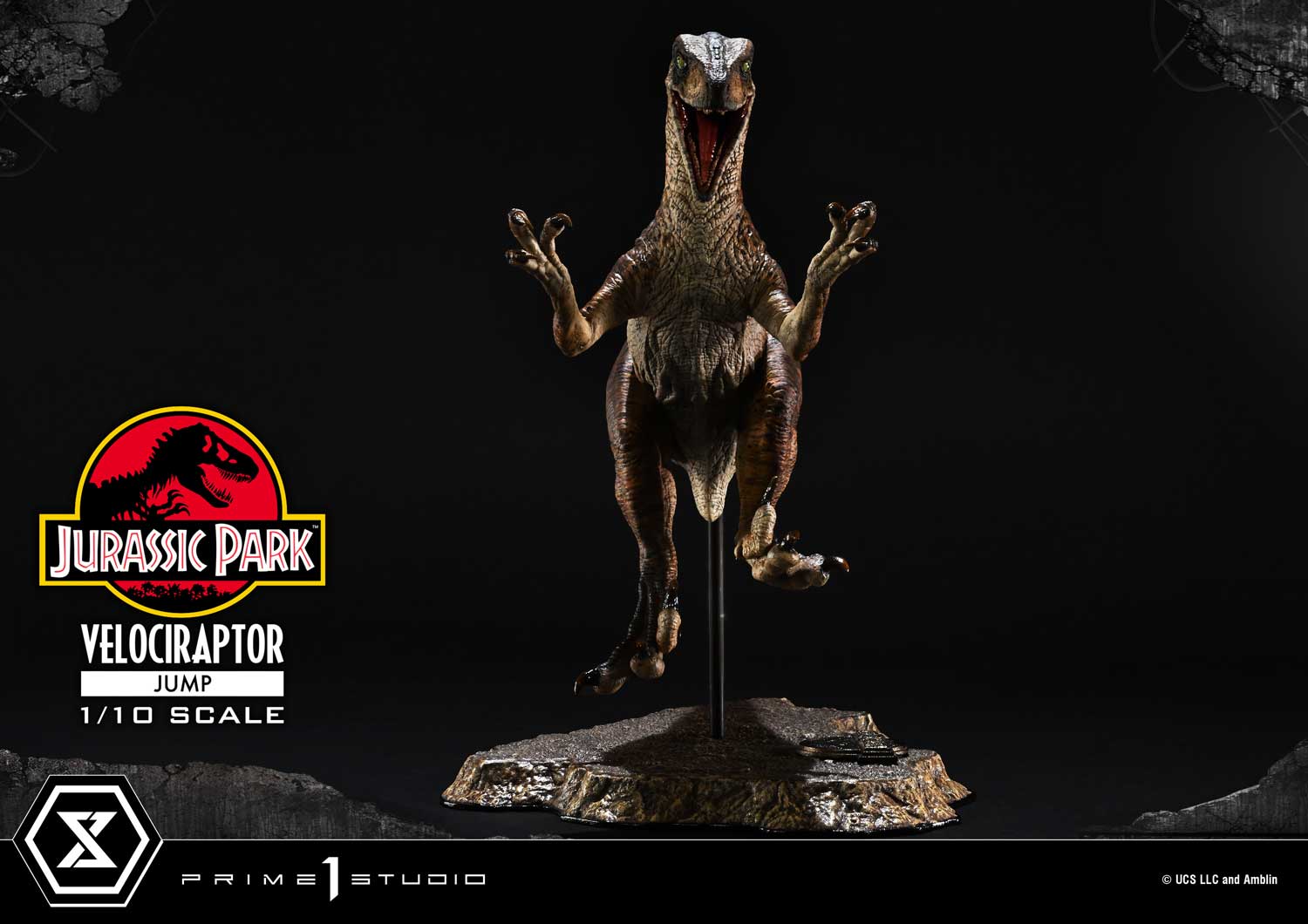 Prime 1 Studio Prime Collectible Figures Jurassic Park (Film) Velociraptor Jump PCFJP-06