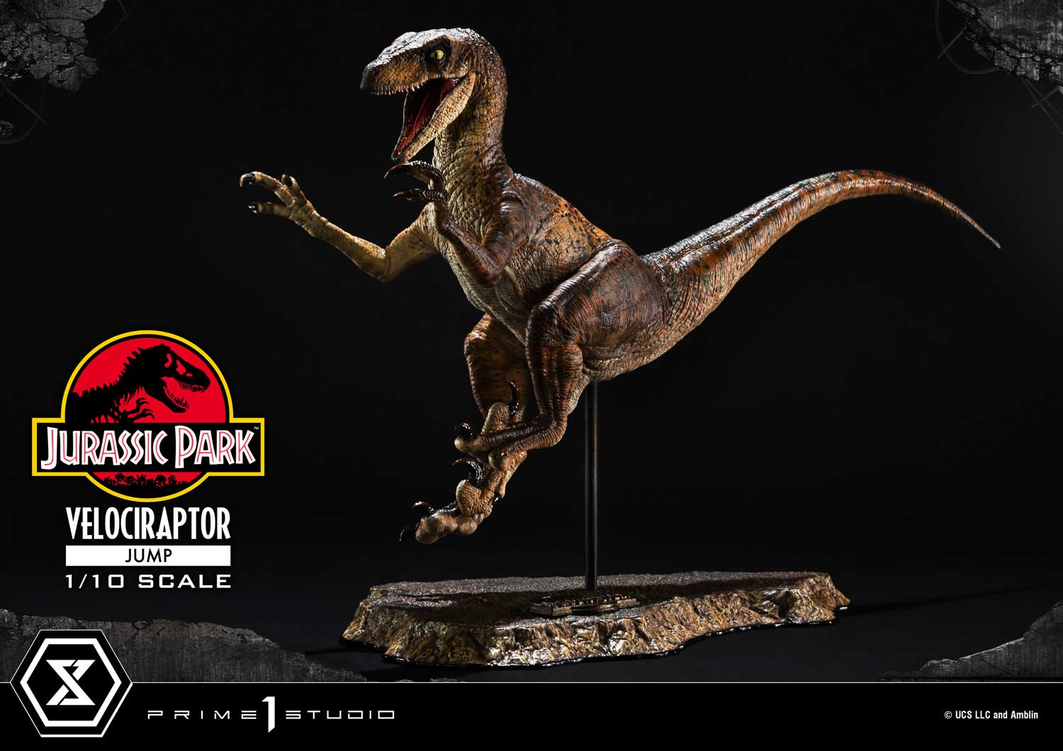 Prime 1 Studio Prime Collectible Figures Jurassic Park (Film) Velociraptor Jump PCFJP-06