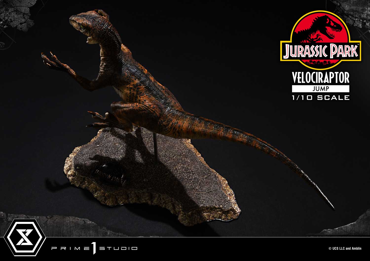 Prime 1 Studio Prime Collectible Figures Jurassic Park (Film) Velociraptor Jump PCFJP-06