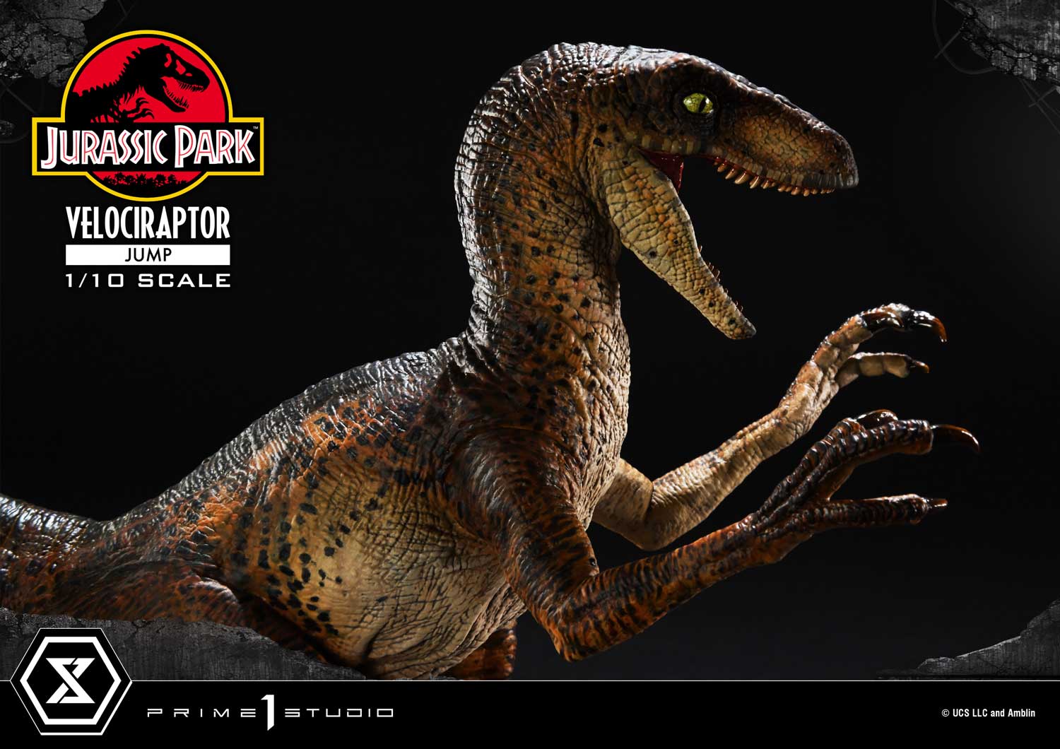 Prime 1 Studio Prime Collectible Figures Jurassic Park (Film) Velociraptor Jump PCFJP-06