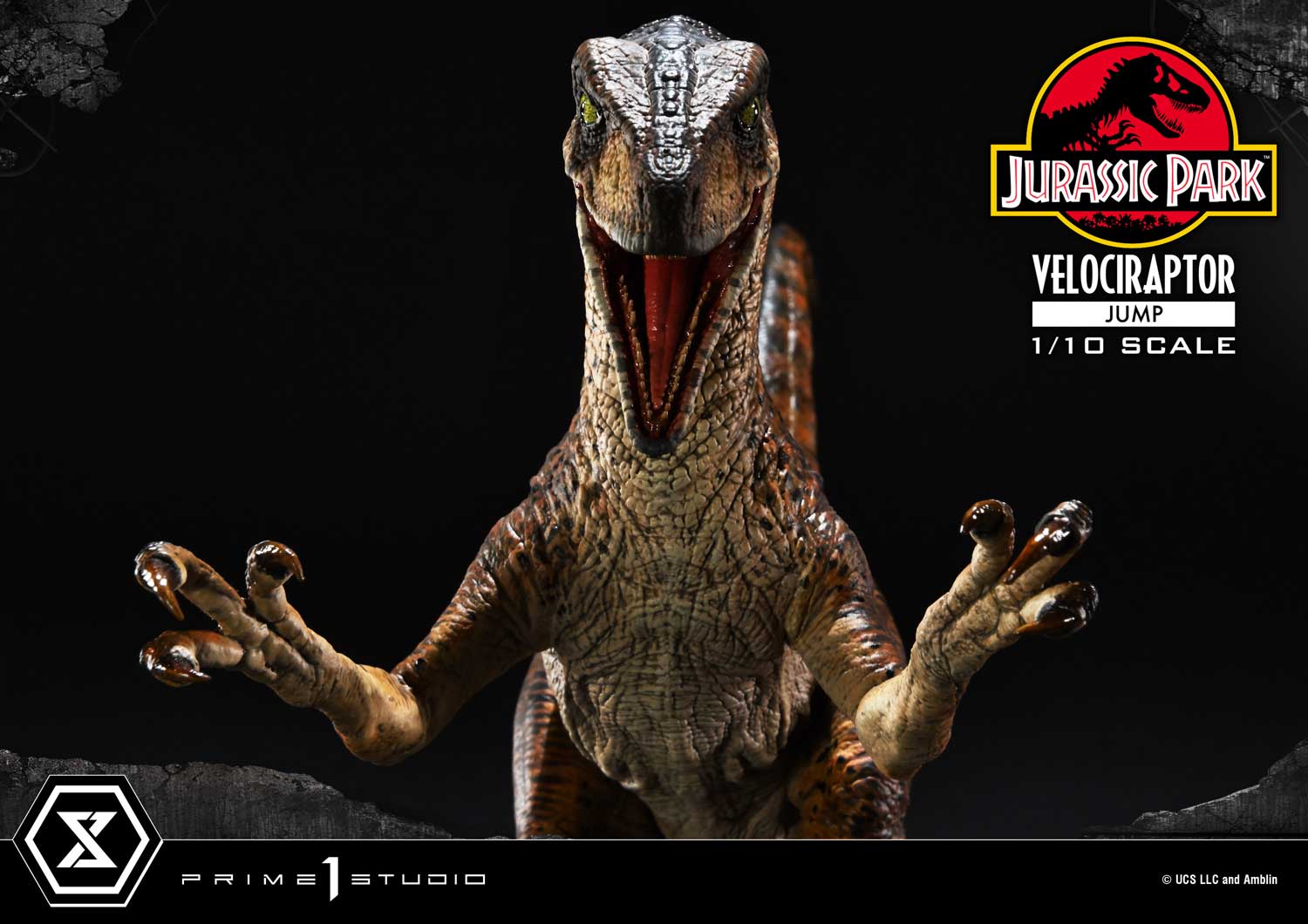 Prime 1 Studio Prime Collectible Figures Jurassic Park (Film) Velociraptor Jump PCFJP-06