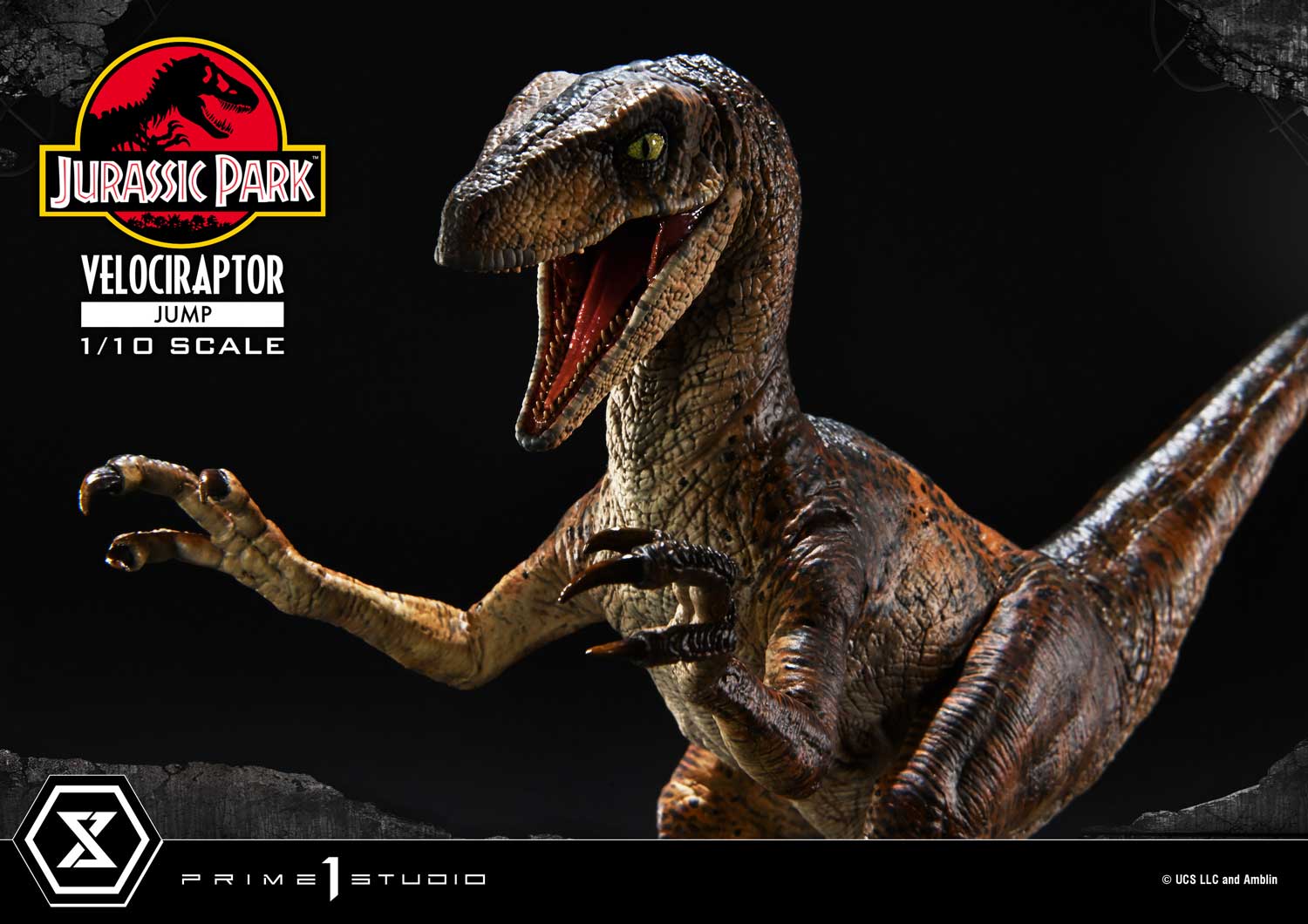 Prime 1 Studio Prime Collectible Figures Jurassic Park (Film) Velociraptor Jump PCFJP-06