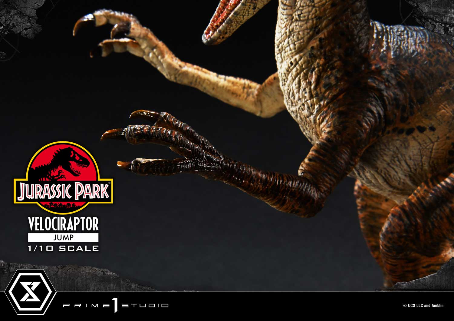Prime 1 Studio Prime Collectible Figures Jurassic Park (Film) Velociraptor Jump PCFJP-06