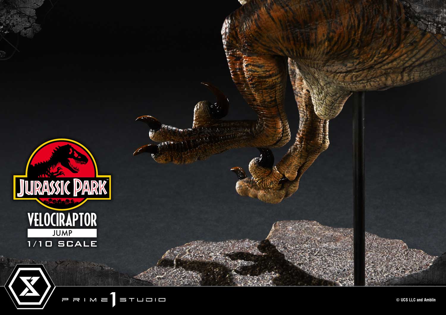Prime 1 Studio Prime Collectible Figures Jurassic Park (Film) Velociraptor Jump PCFJP-06