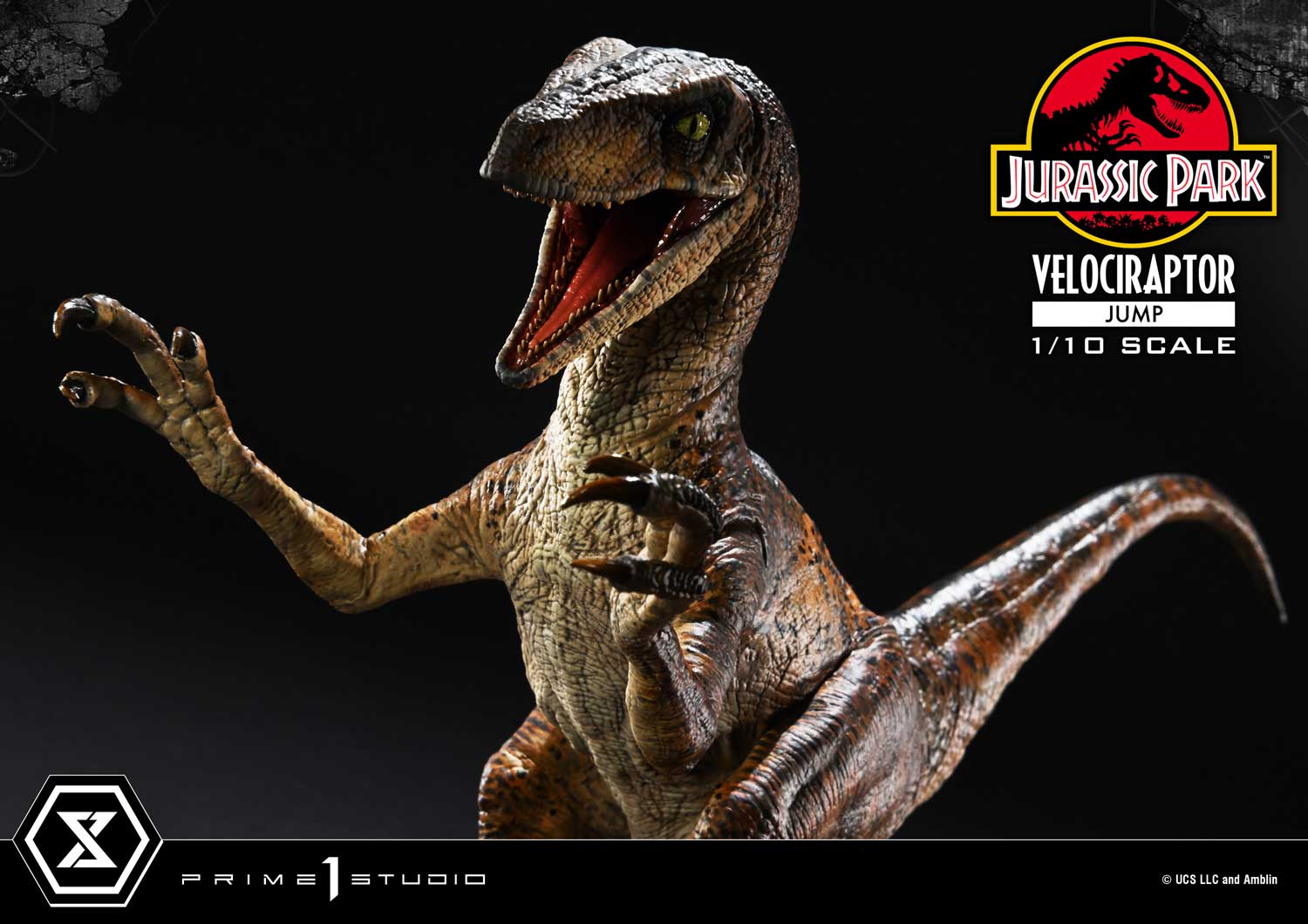 Prime 1 Studio Prime Collectible Figures Jurassic Park (Film) Velociraptor Jump PCFJP-06