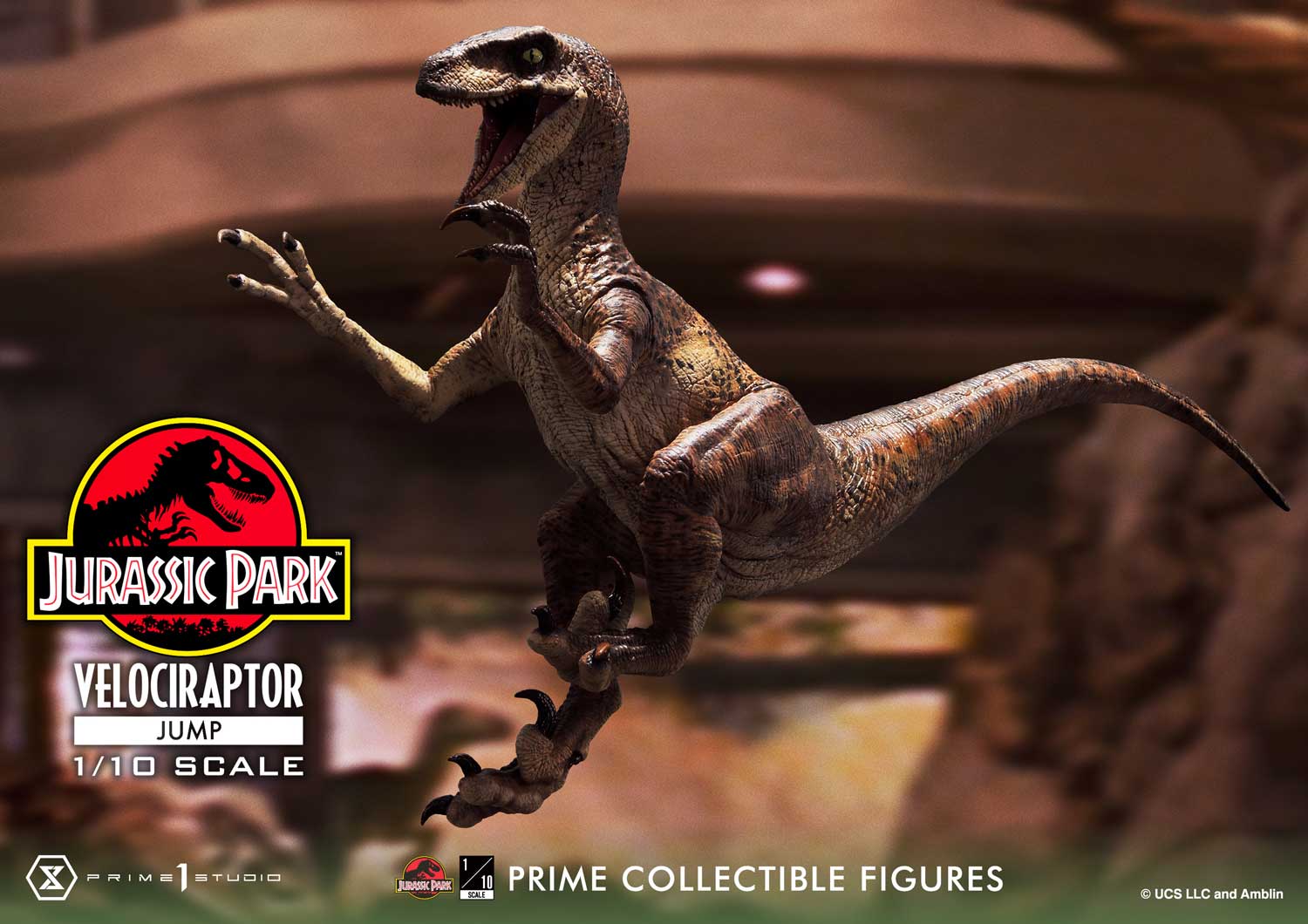 Prime 1 Studio Prime Collectible Figures Jurassic Park (Film) Velociraptor Jump PCFJP-06