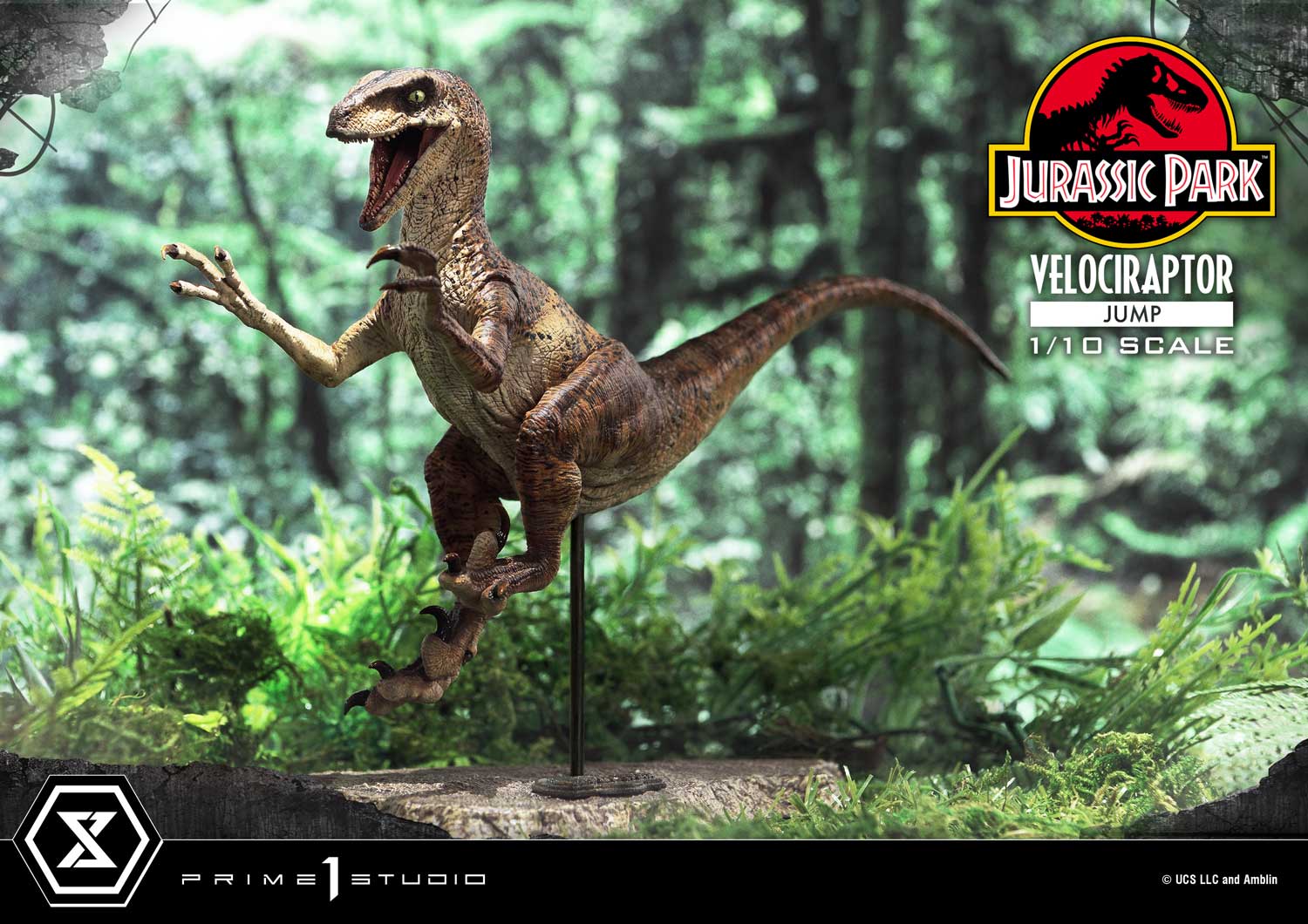Prime 1 Studio Prime Collectible Figures Jurassic Park (Film) Velociraptor Jump PCFJP-06