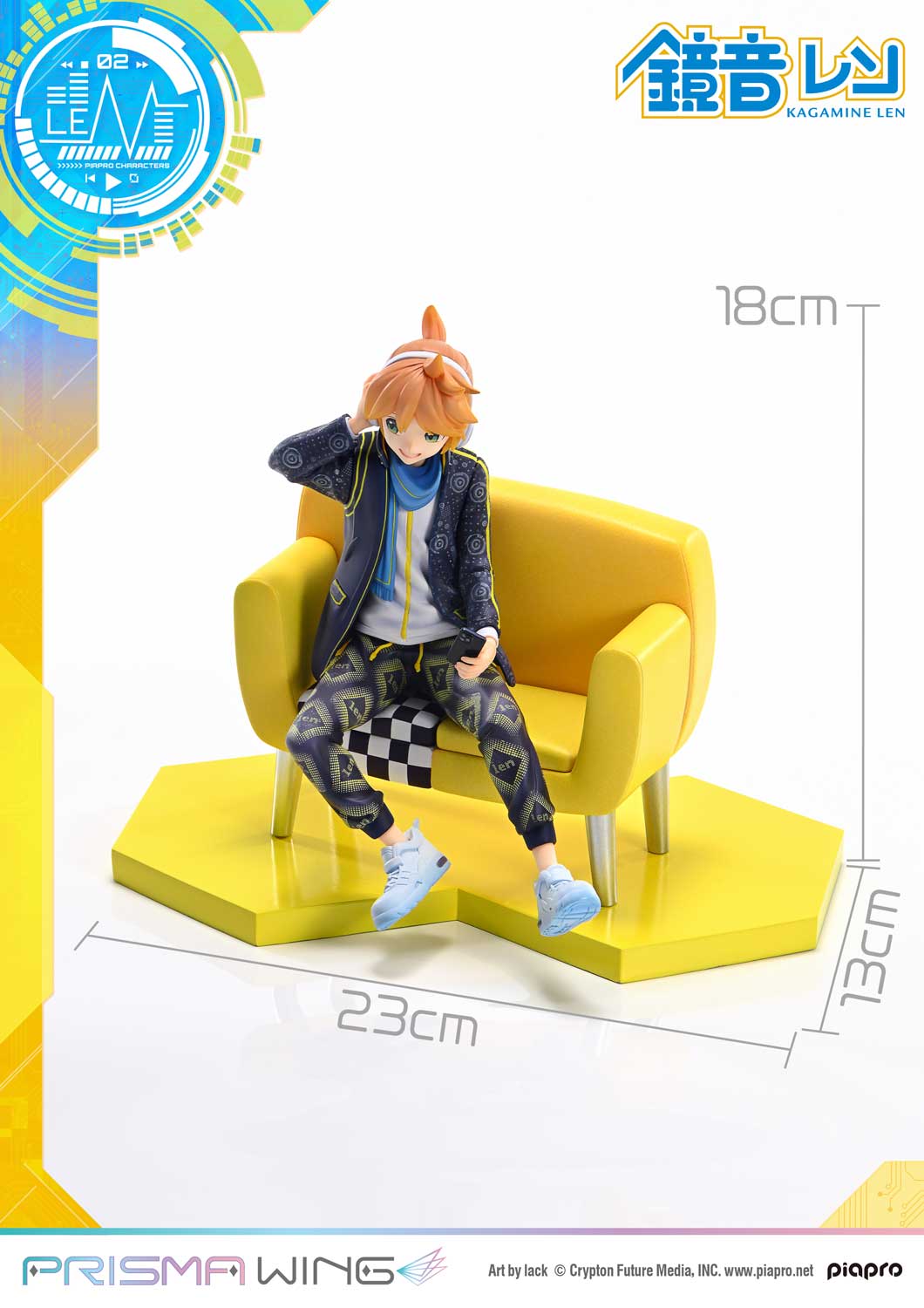Prime 1 Studio & PRISMA WING - PRISMA WING Piapro Characters Kagamine Len "Art by lack" 1/7 Scale Pre-Painted Figure PWPCL-04 (Licensed)