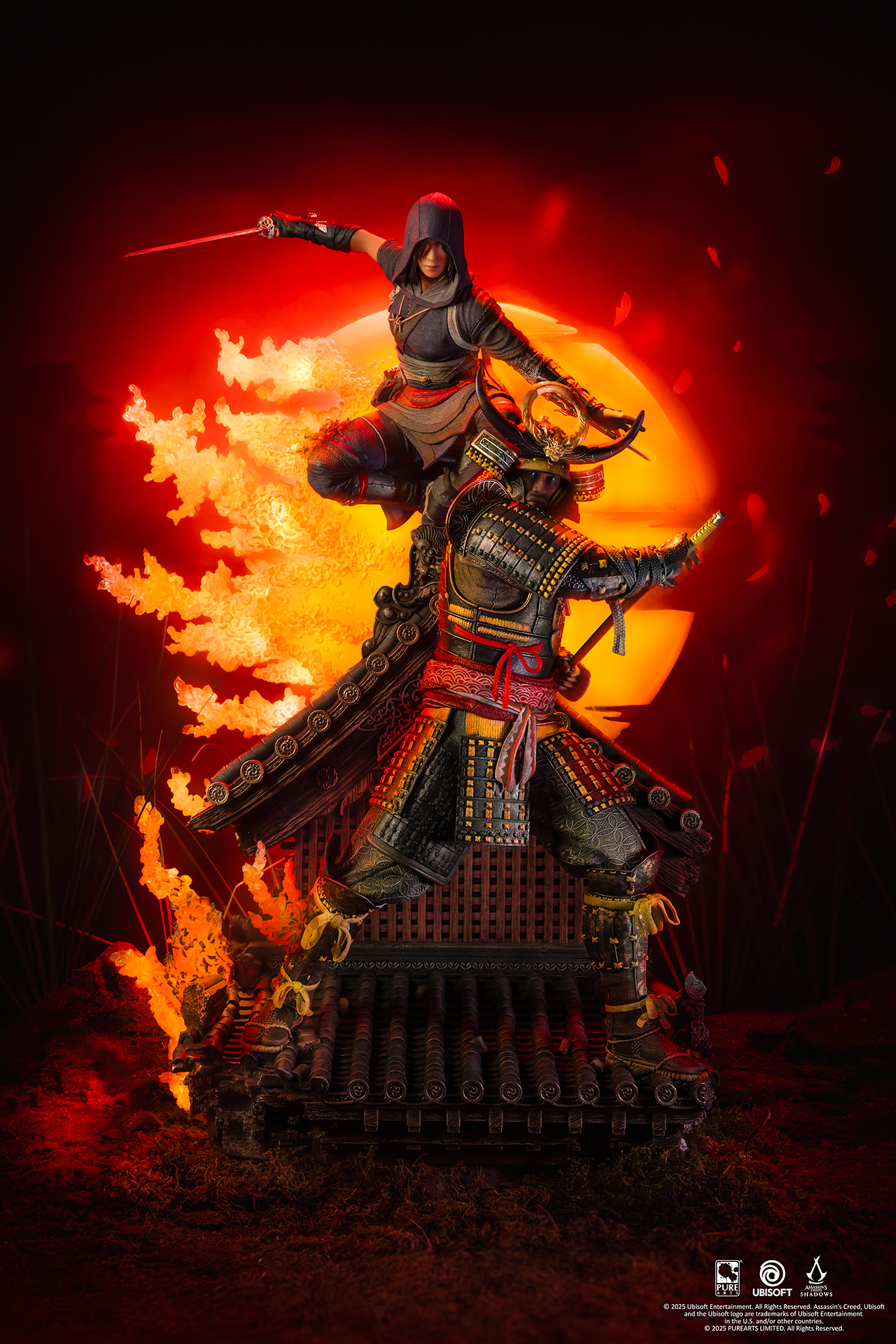 PureArts Studio - Assassin%27s Creed Shadows Animus NAOE & Yasuke 1/4 Scale Statue (Licensed)
