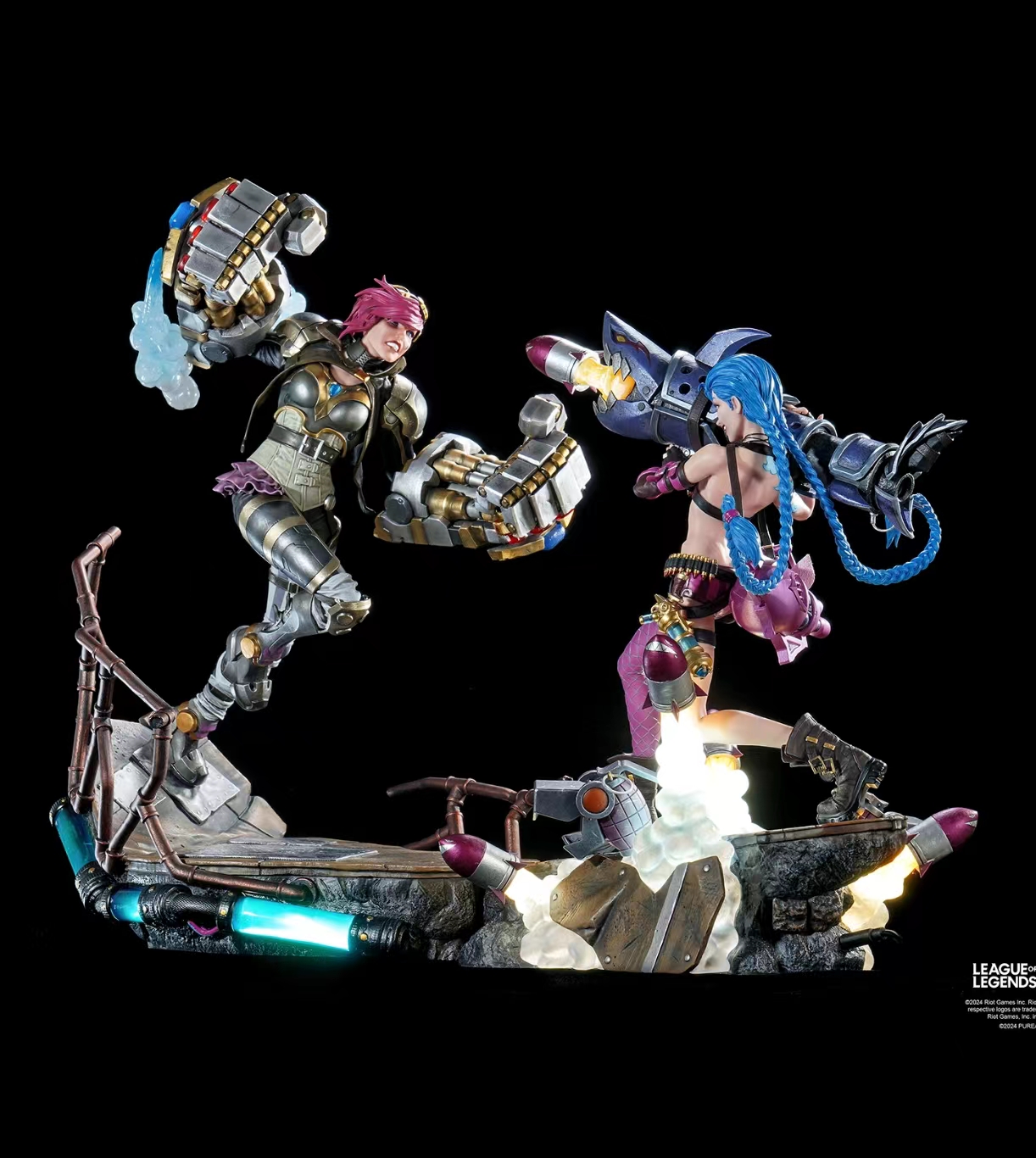 Pure Arts Studio - LEAGUE OF LEGENDS JINX & VI 16 SCALE STATUE BUNDLE