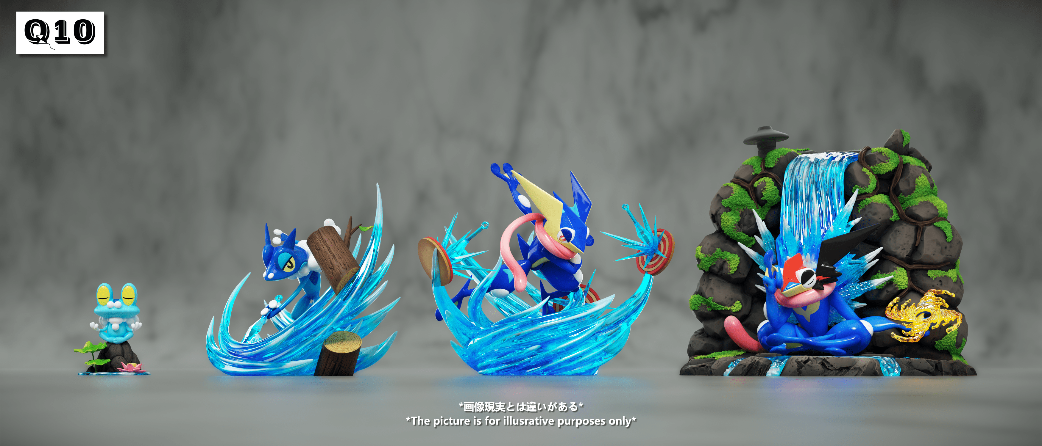 ゲッコウガ 10枚セット　Greninja Q10 Studio – Pokémon Greninja Evolution Set - elevenGK Anime