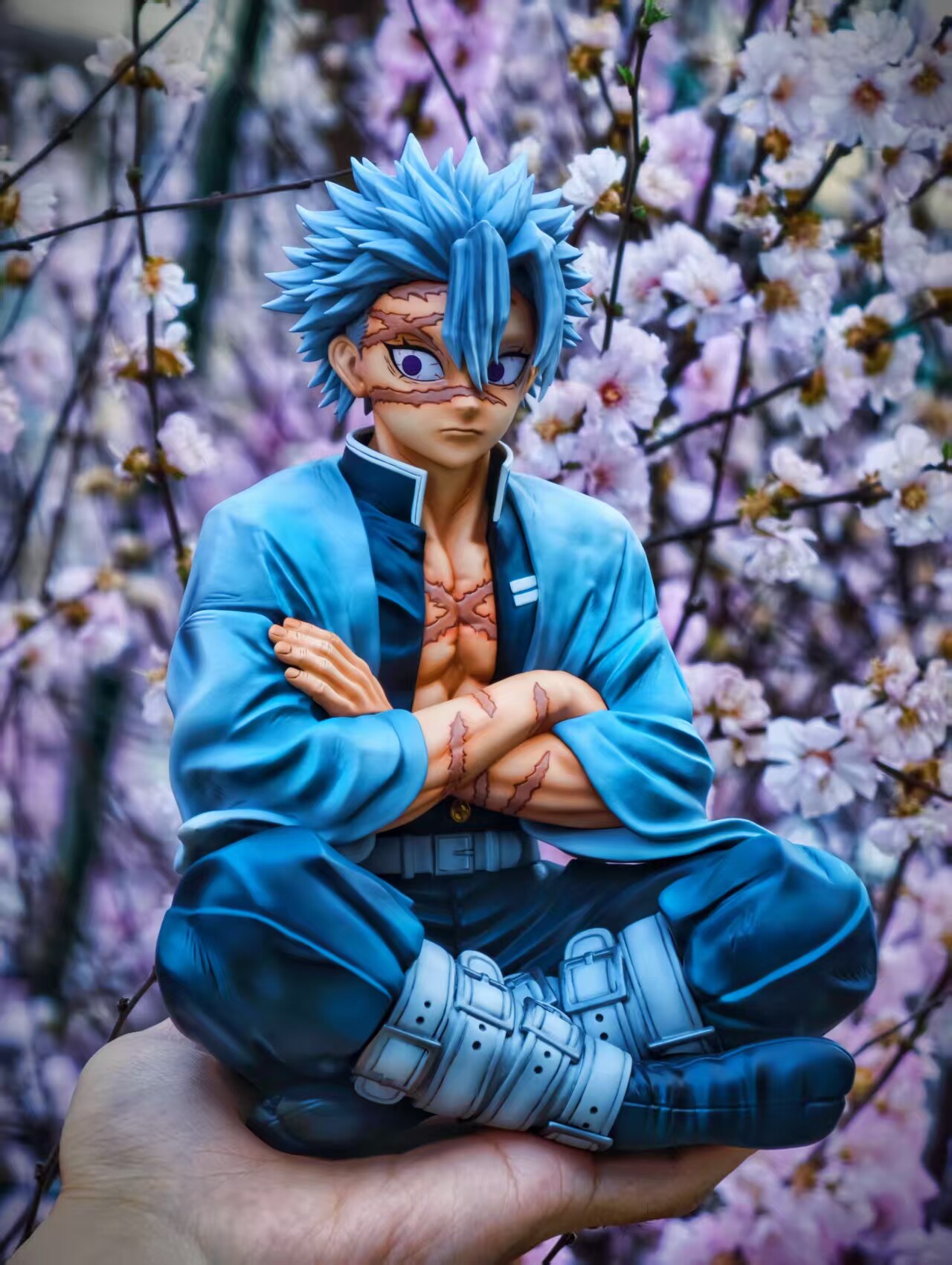 REN Studio - Sanemi Shinazugawa Sitting Pose Wind Hashira Demon Slayer