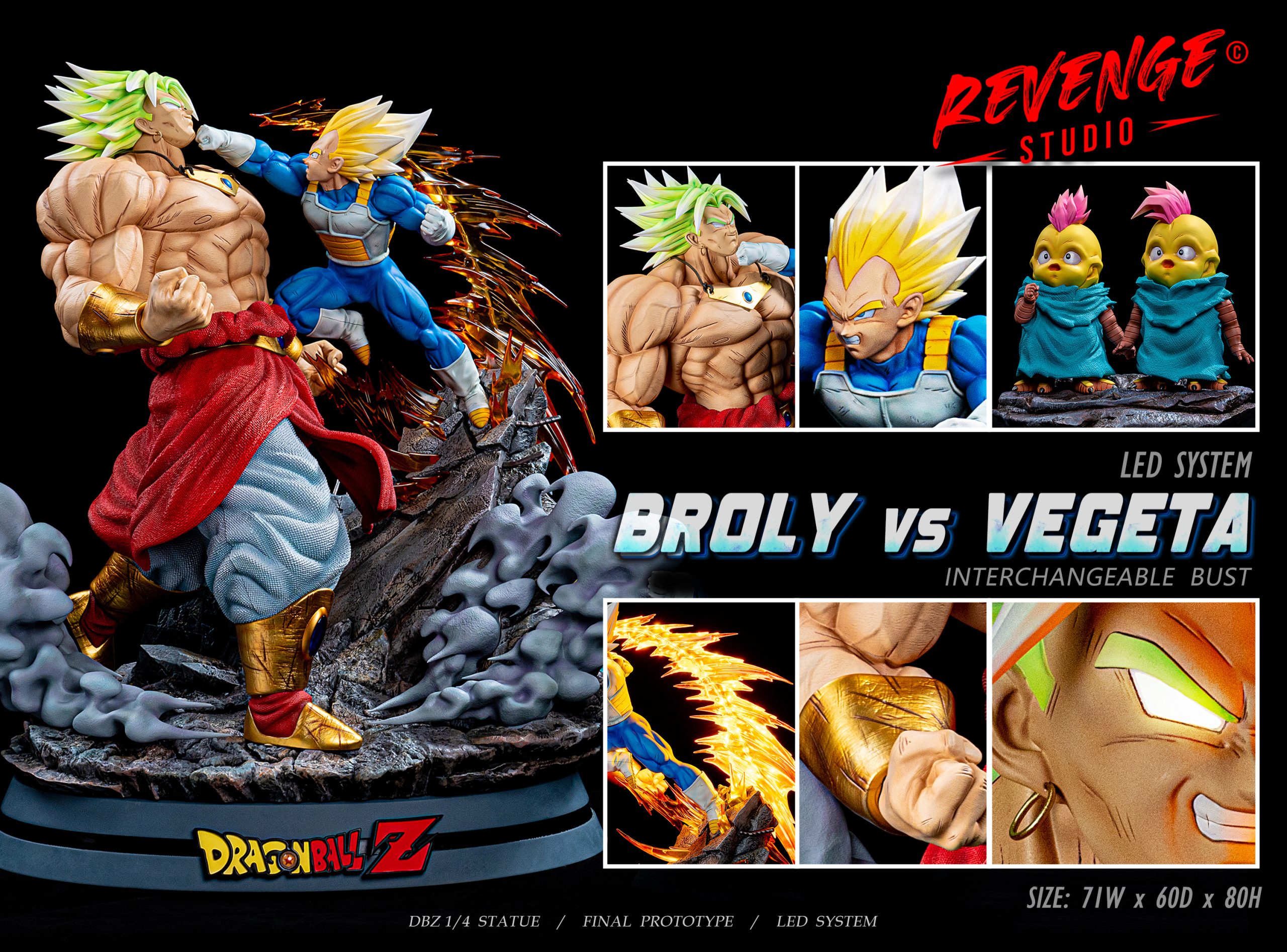 【※グリーズマン】　タンクトップBKM　BROLY+VEGETA Revenge Studio - Dragon Ball 1/4th Scale Broly VS Vegeta