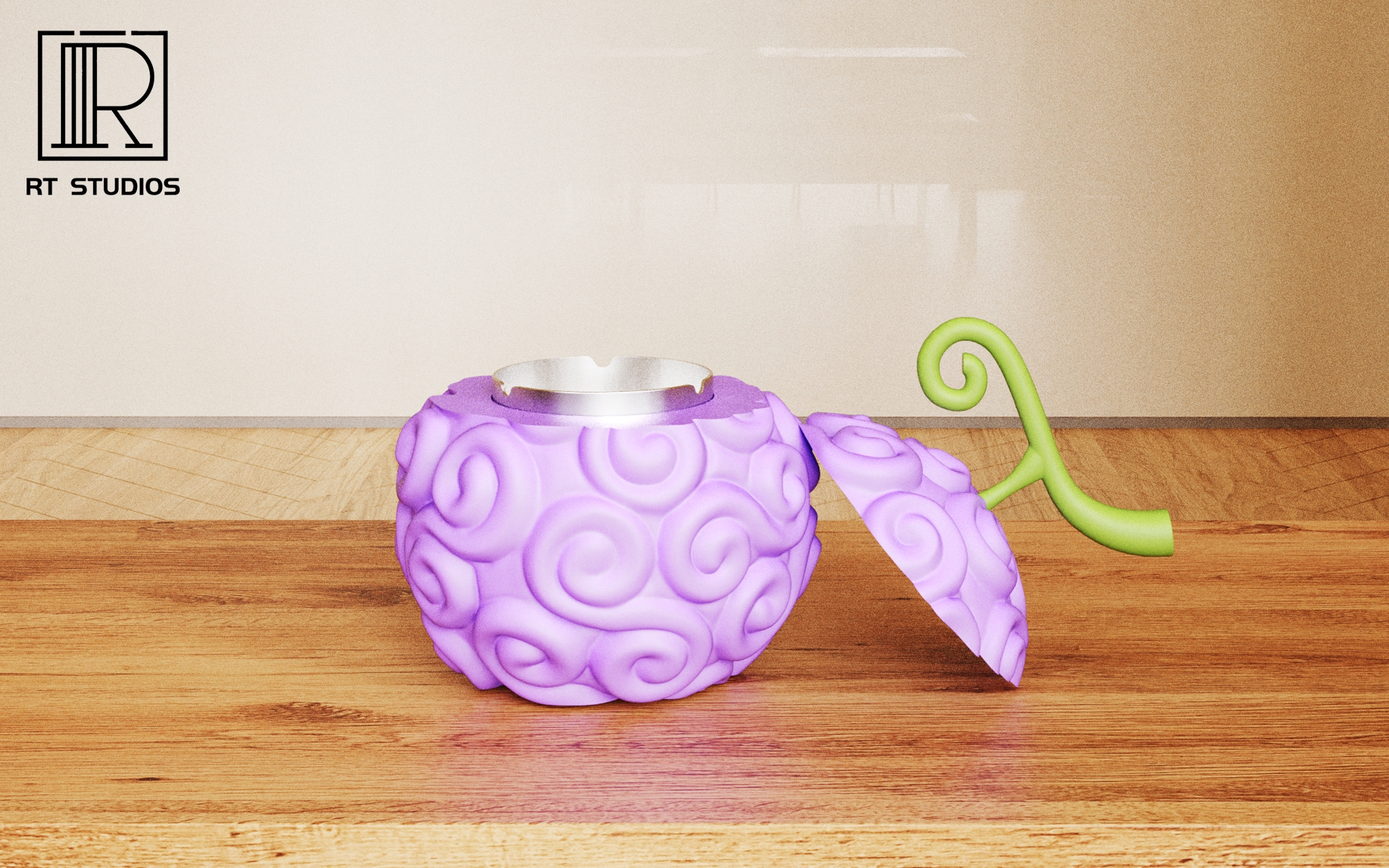 RT Studio - One Piece Devil Fruit Ashtray Series - Flame-Flame Fruit Ashtray, Gum-Gum Fruit Ashtray