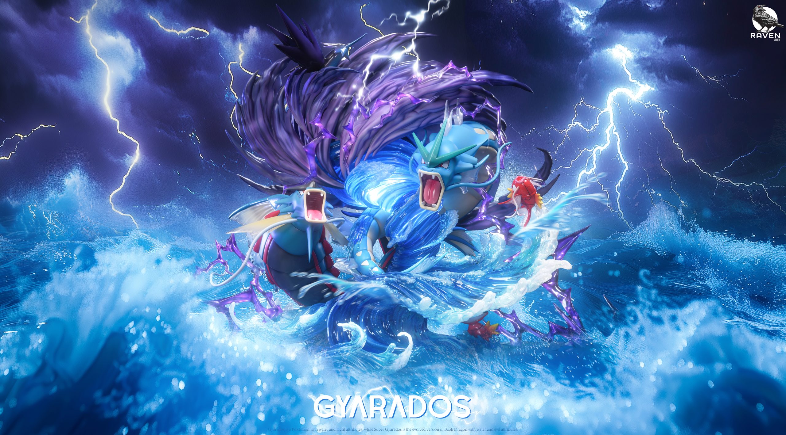 Raven Studio Pokemon Gyarados Mega Gyarados