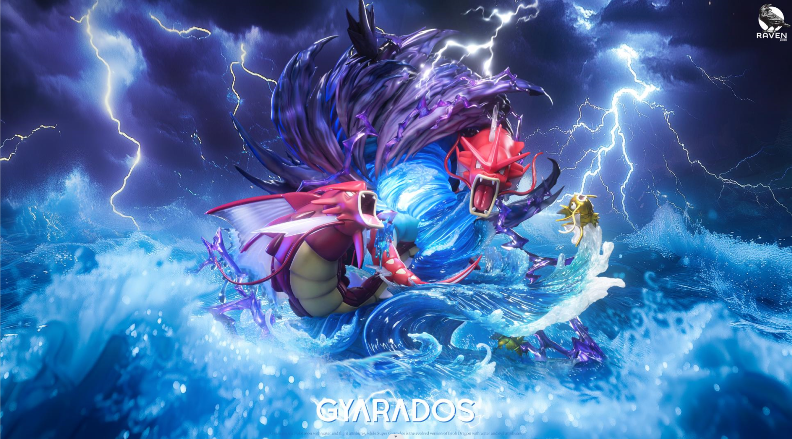 Raven Studio Pokemon Gyarados Mega Gyarados