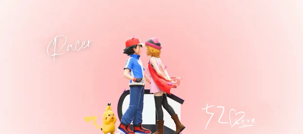 Racer Studio - Ash Ketchum X Serena Kissing Scene Pokémon