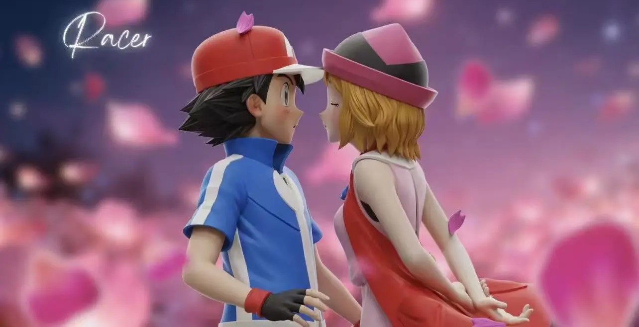 Racer Studio - Ash Ketchum X Serena Kissing Scene Pokémon