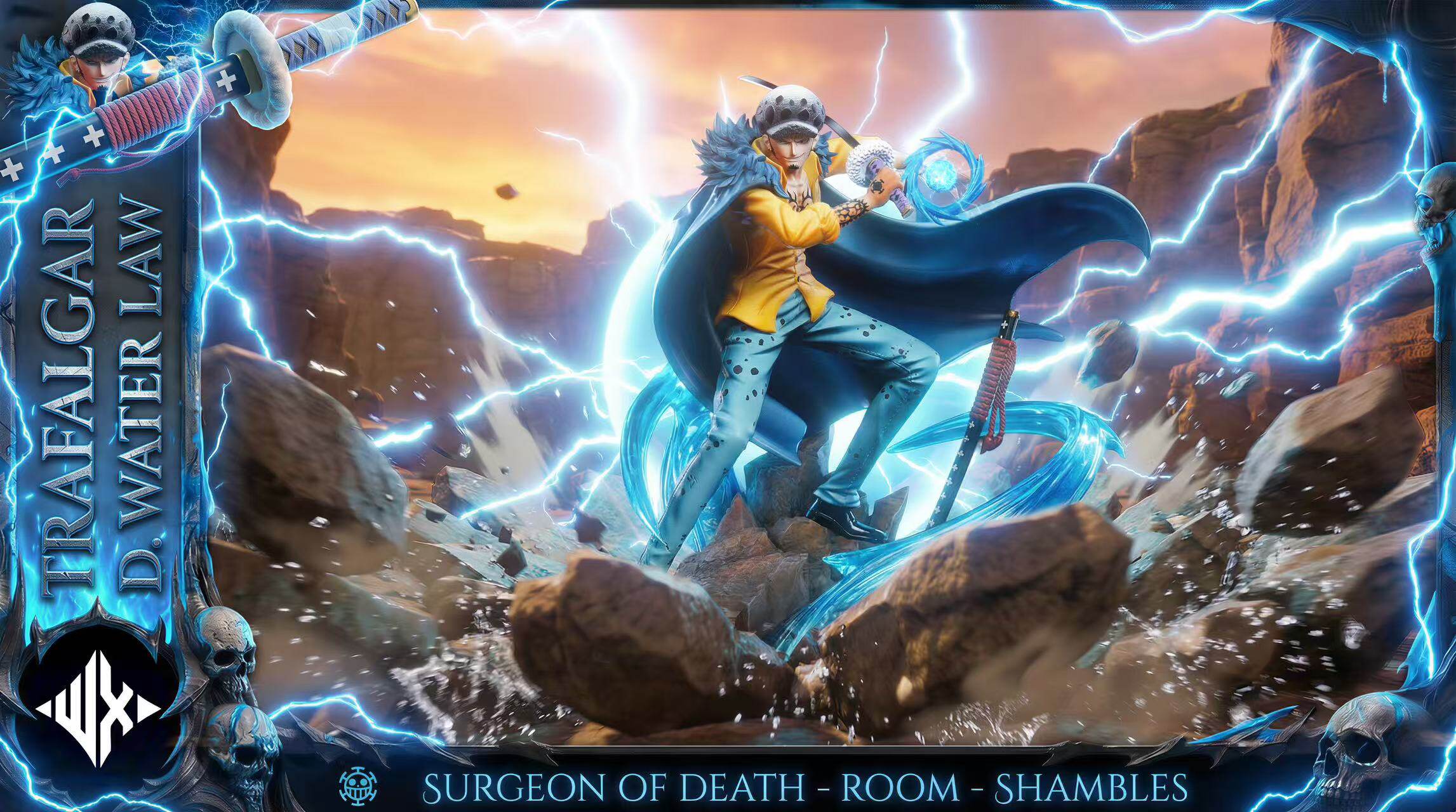 WX Studio - Onigashima Battle Iconic Scene #01 Trafalgar D. Water Law One Piece