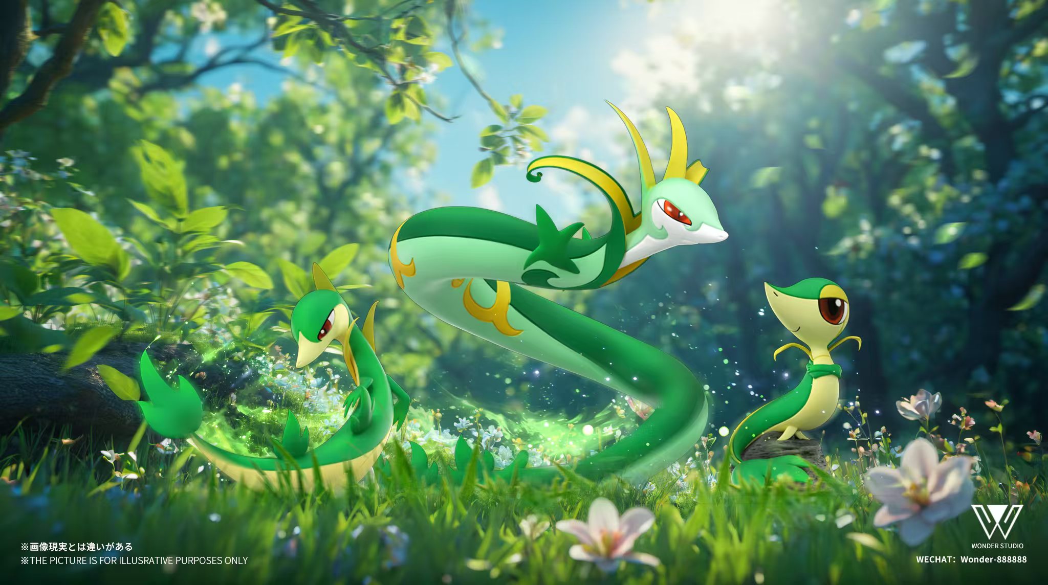 Wonder Studio - Pokémon Arbok Evolution Set & Serperior Evolution Set