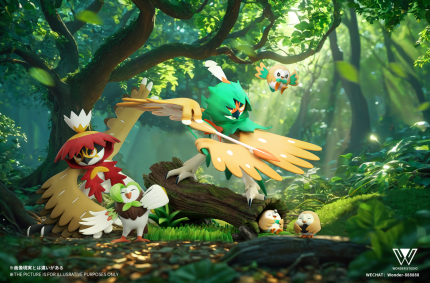 Wonder Studio - Pokémon Decidueye Evolution Group Wonder Studio - Pokémon Decidueye Evolution Group