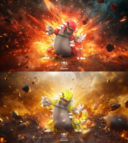 Wonder Studio - Pokémon Hoenn Region Three Gods Groudon & Kyogre & Rayquaza Wonder Studio - Pokémon Hoenn Region Three Gods Groudon & Kyogre & Rayquaza