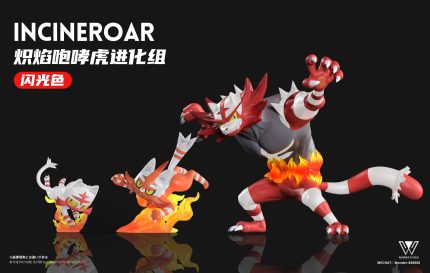 Wonder Studio - Pokémon Incineroar Evolution Group Wonder Studio - Pokémon Incineroar Evolution Group