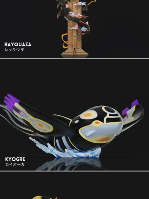 Wonder Studio - Pokémon Super-ancient Pokémon Mega Rayquaza & Primal Reversion Groudon & Primal Reversion Kyogre Wonder Studio - Pokémon Super-ancient Pokémon Mega Rayquaza & Primal Reversion Groudon & Primal Reversion Kyogre