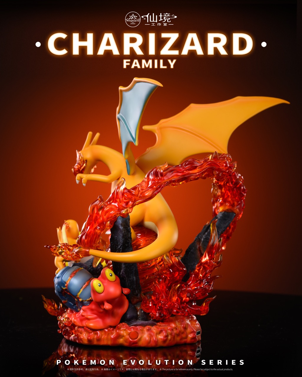 Wonderland Studio - Pokémon Evolution Series #2 Charizard Family
