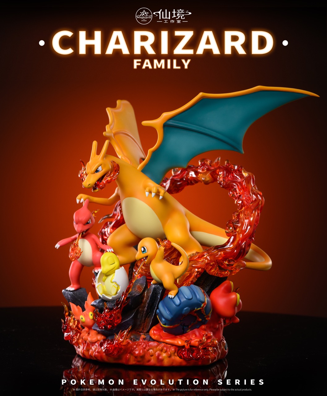 Wonderland Studio - Pokémon Evolution Series #2 Charizard Family