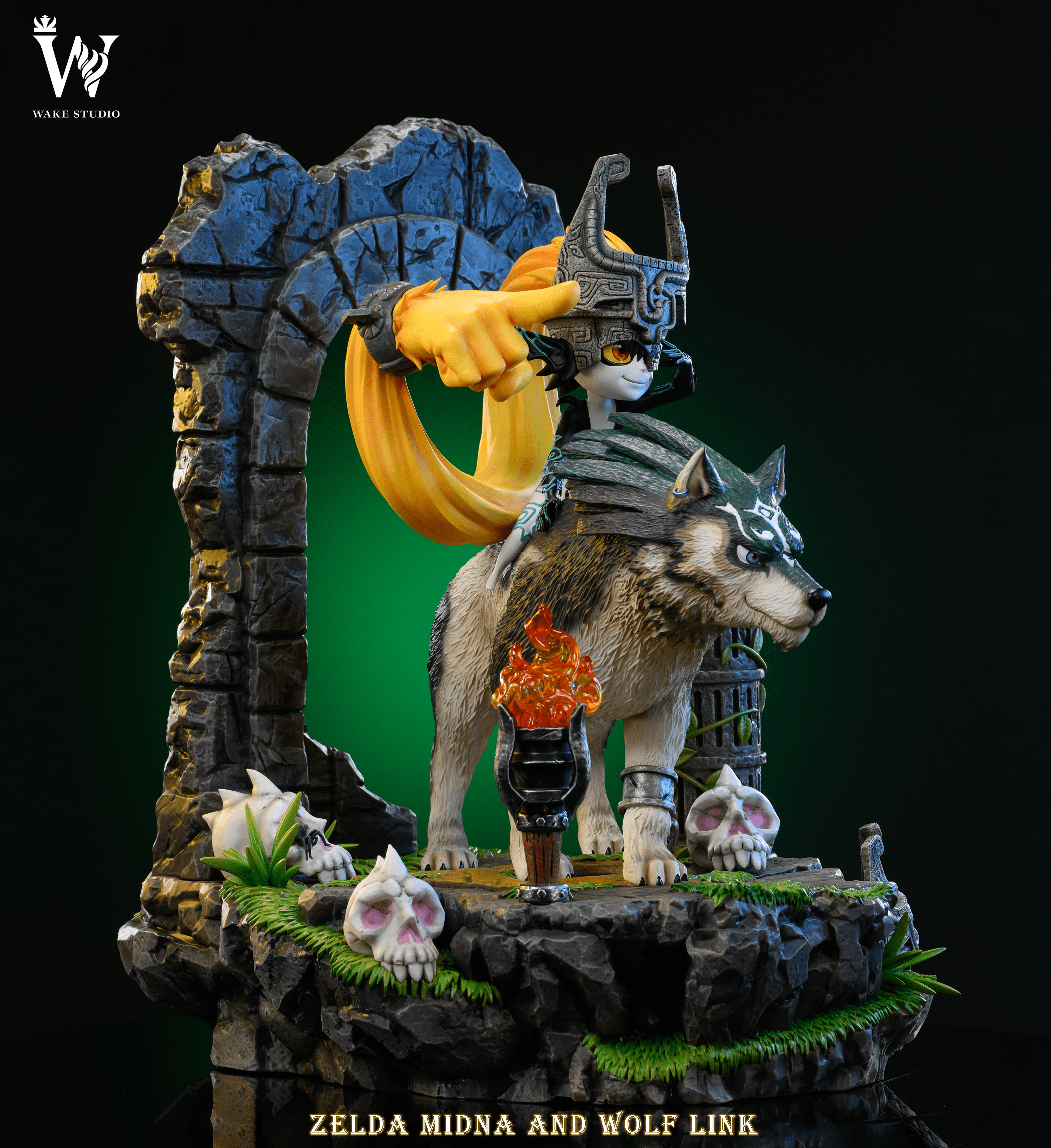 Wake Studio - The Legend of Zelda Wolf link and Epona