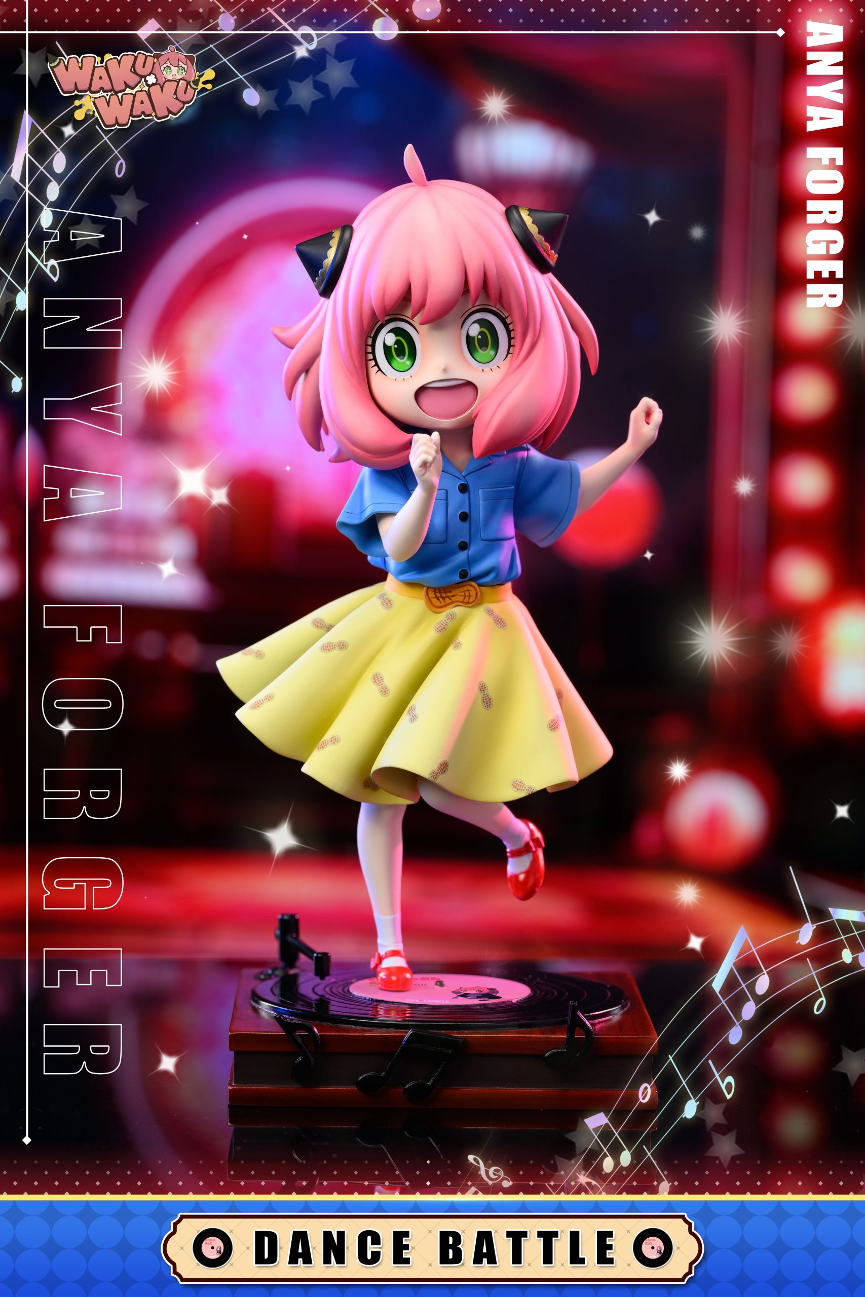 Wakuwaku Studio Spy X Family 016 Pink Girl With Gramophone Anya Forger