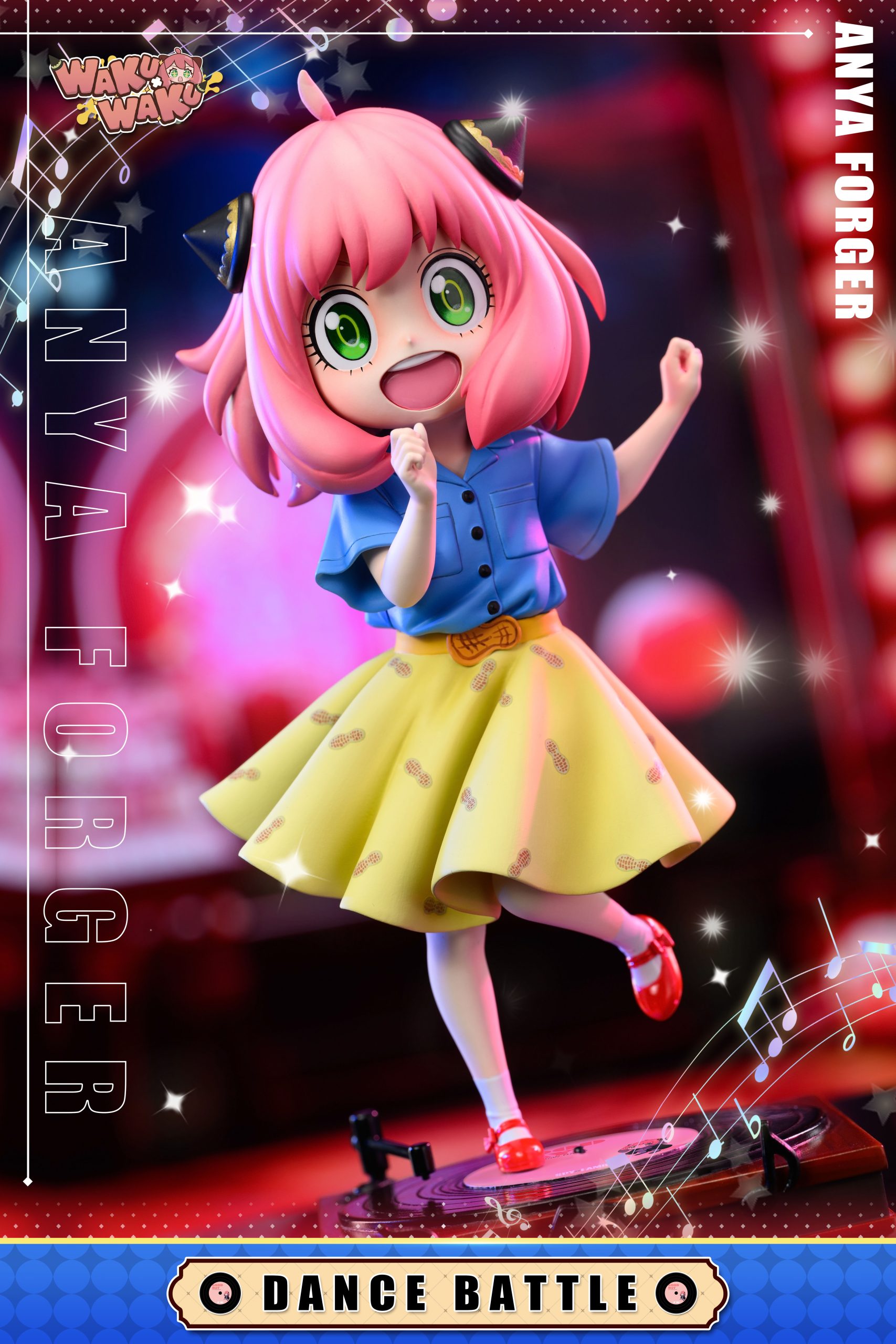 Wakuwaku Studio Spy X Family 016 Pink Girl With Gramophone Anya Forger