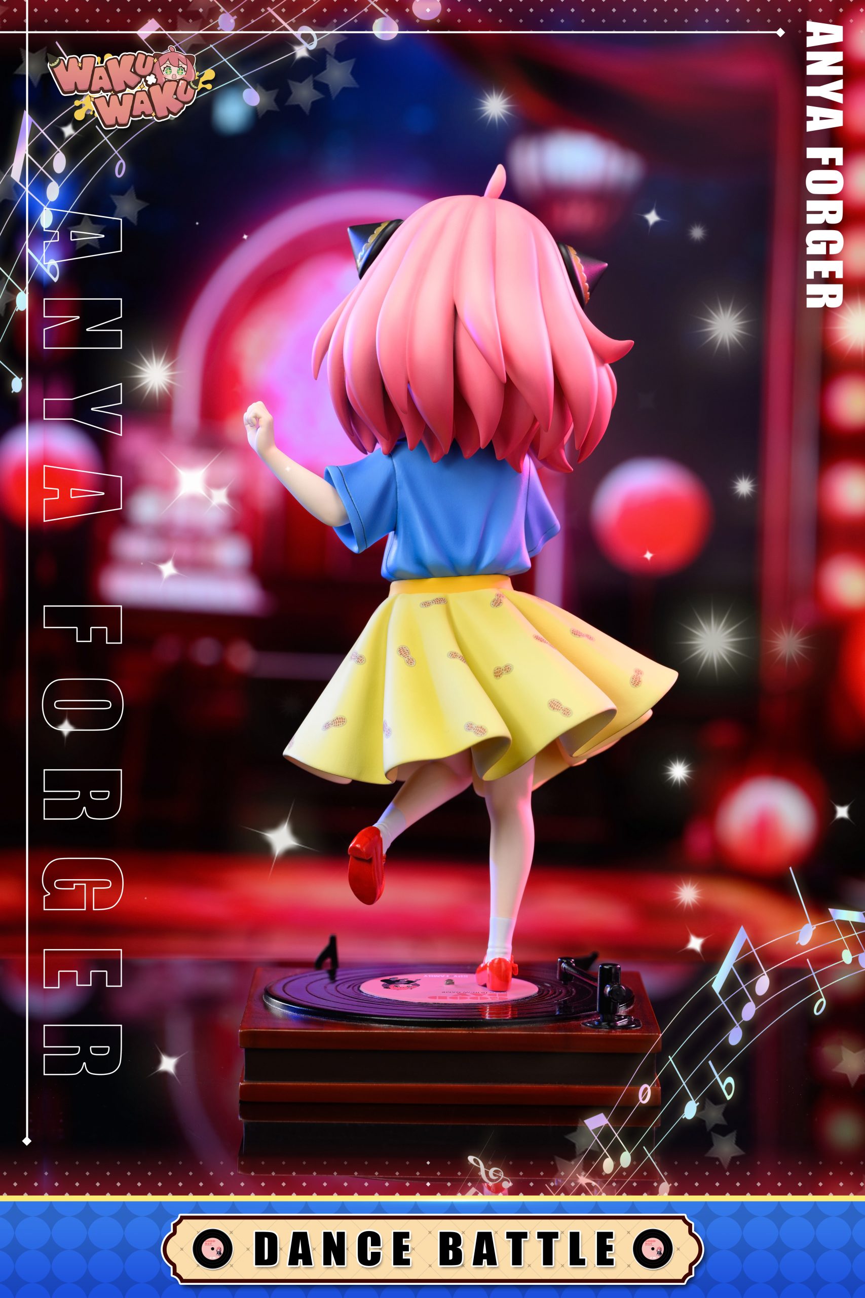 Wakuwaku Studio Spy X Family 016 Pink Girl With Gramophone Anya Forger