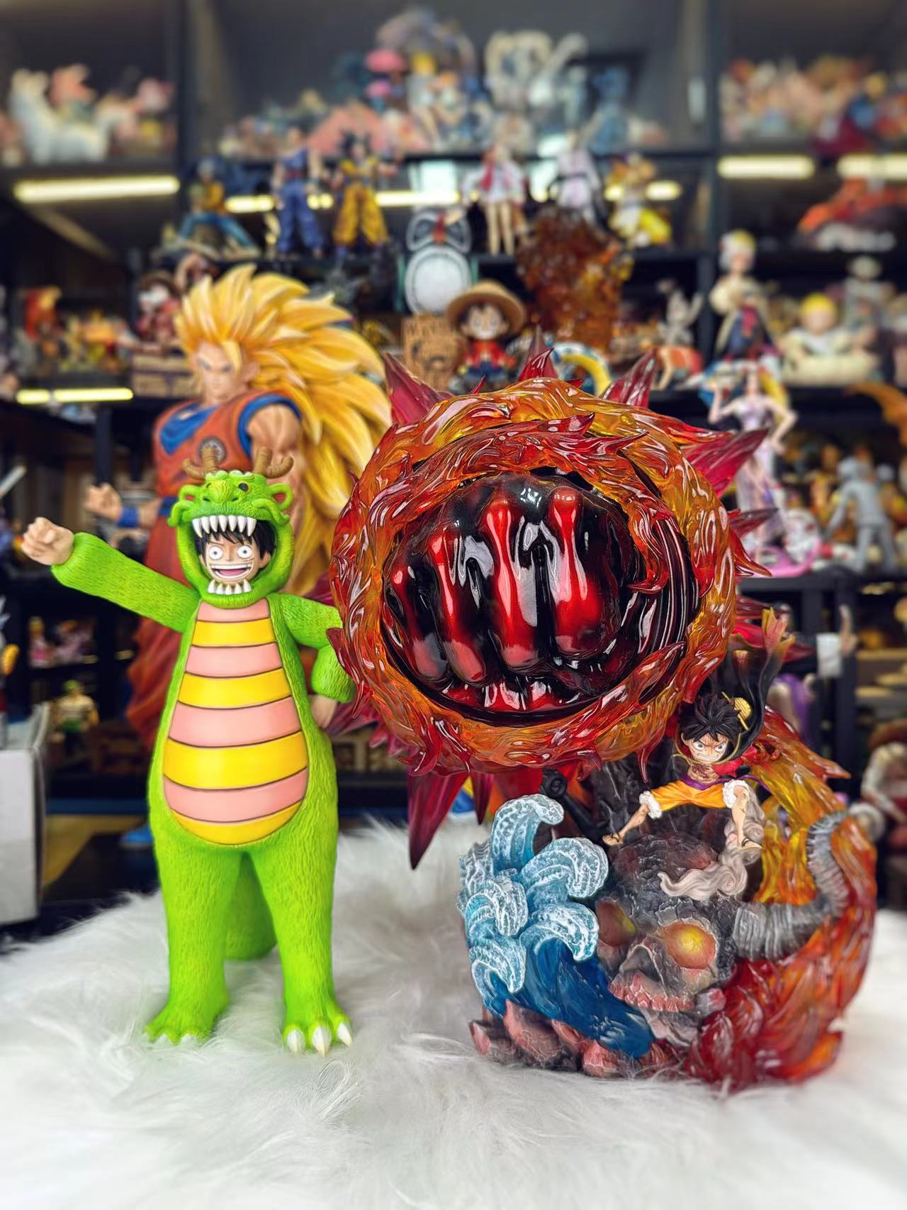 Warhead Studio - One Piece Luffy wearing doll suit cosplay dragon