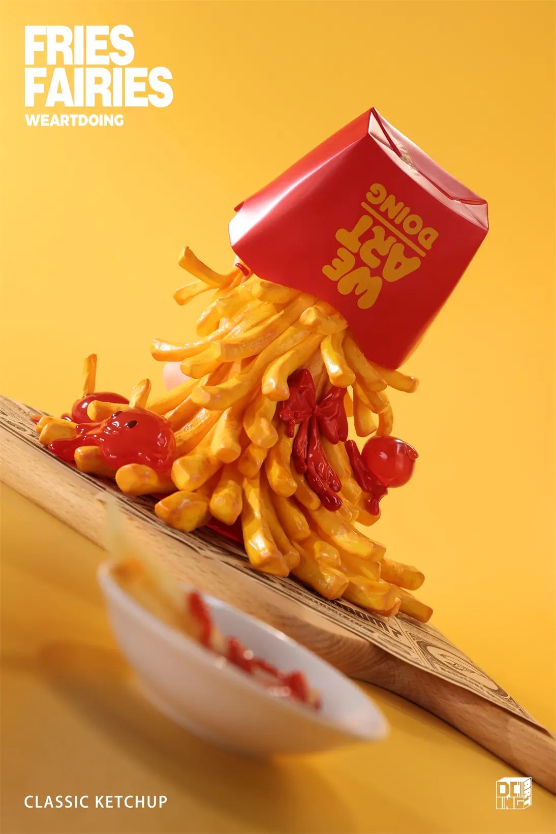 WeArtDoing Studio - Sleeping Beauty-Fries Fairies-Classic Ketchup & Fairies-Wasabi (Licensed)