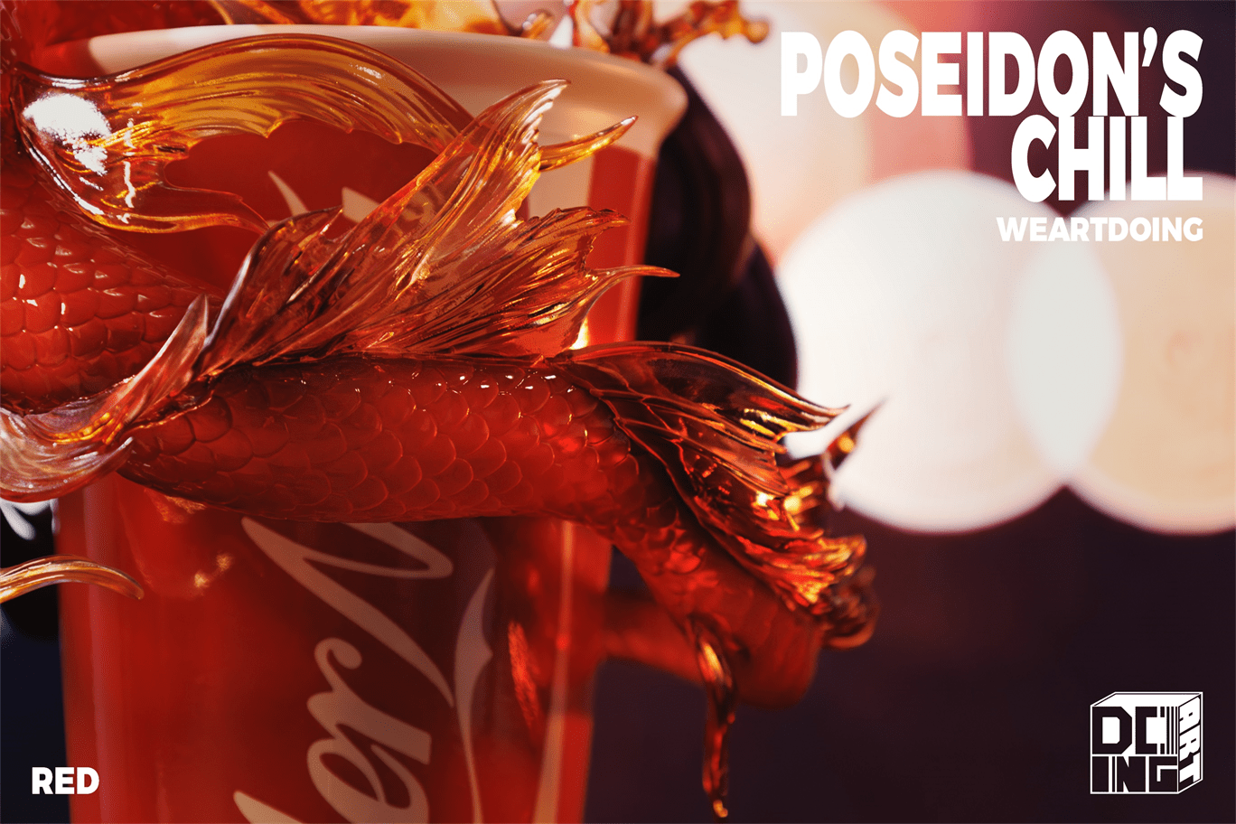 Weartdoing Studio - Original Poseidon%27s Chill-Red & Blue & Orange