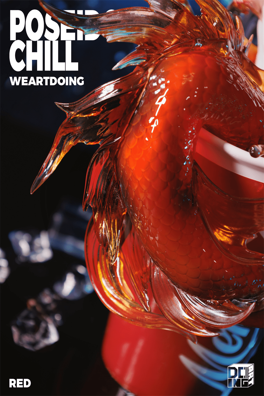 Weartdoing Studio - Original Poseidon%27s Chill-Red & Blue & Orange