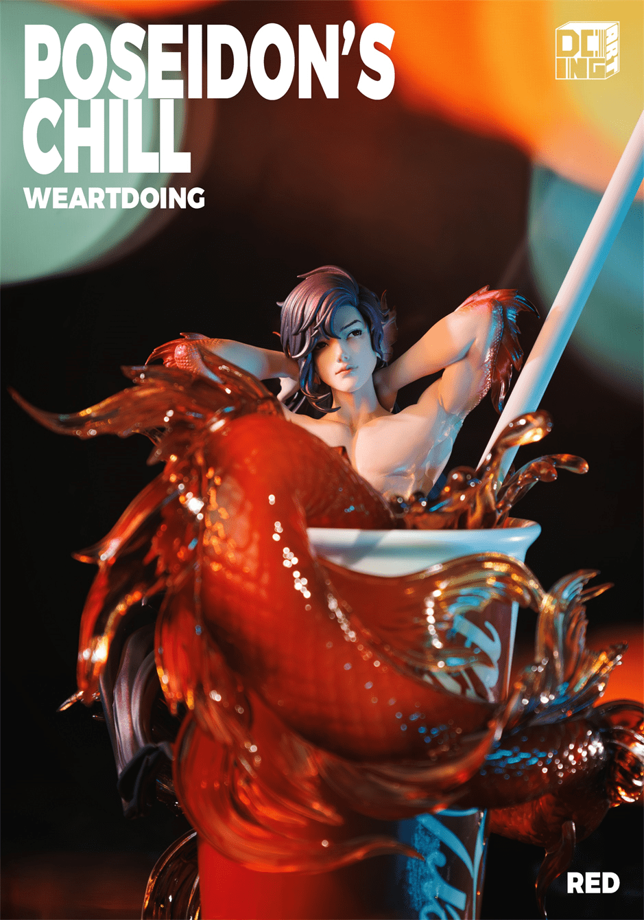 Weartdoing Studio - Original Poseidon%27s Chill-Red & Blue & Orange